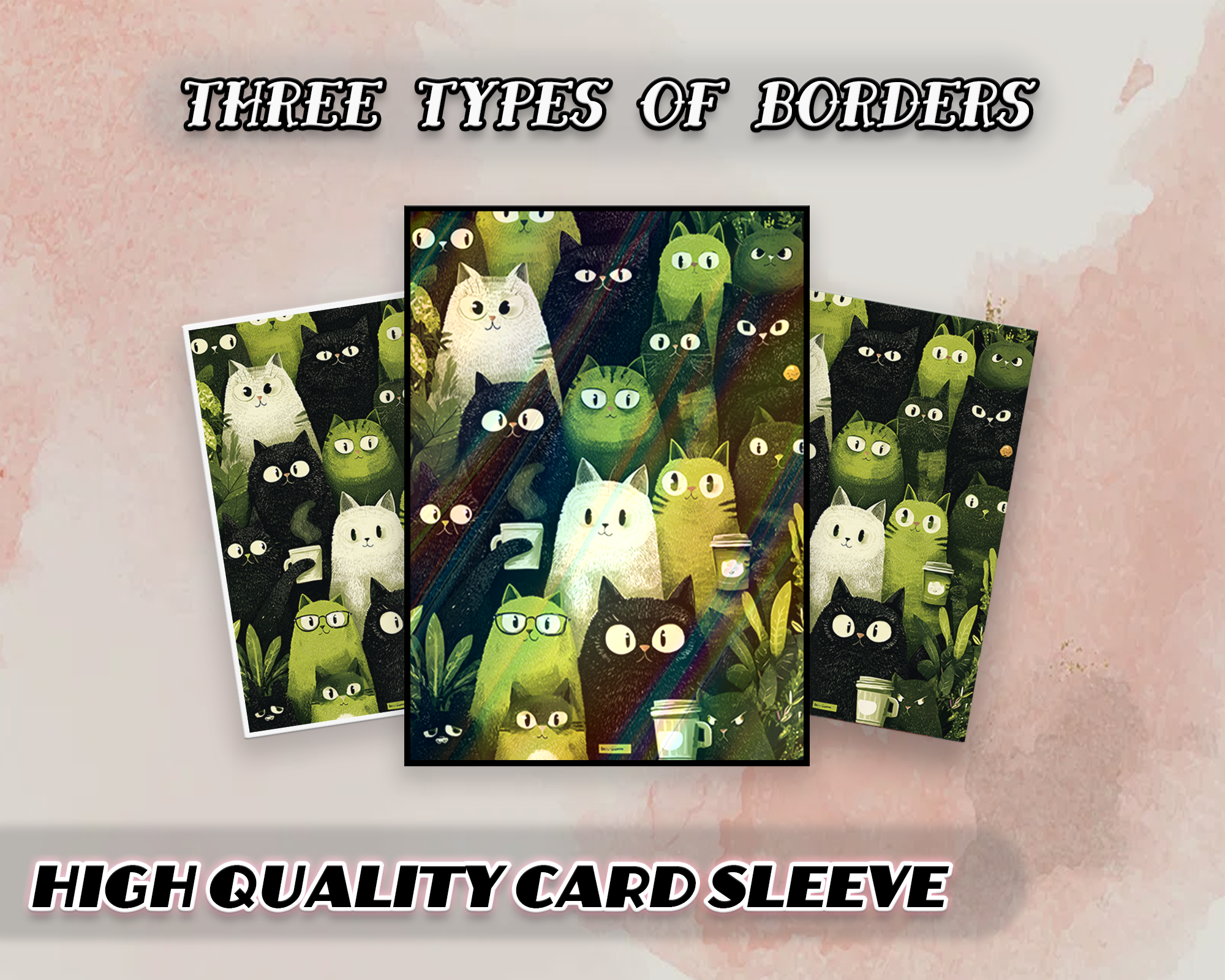 Green Cat Crew Card Sleeves Green Cat Crew Card Sleeves