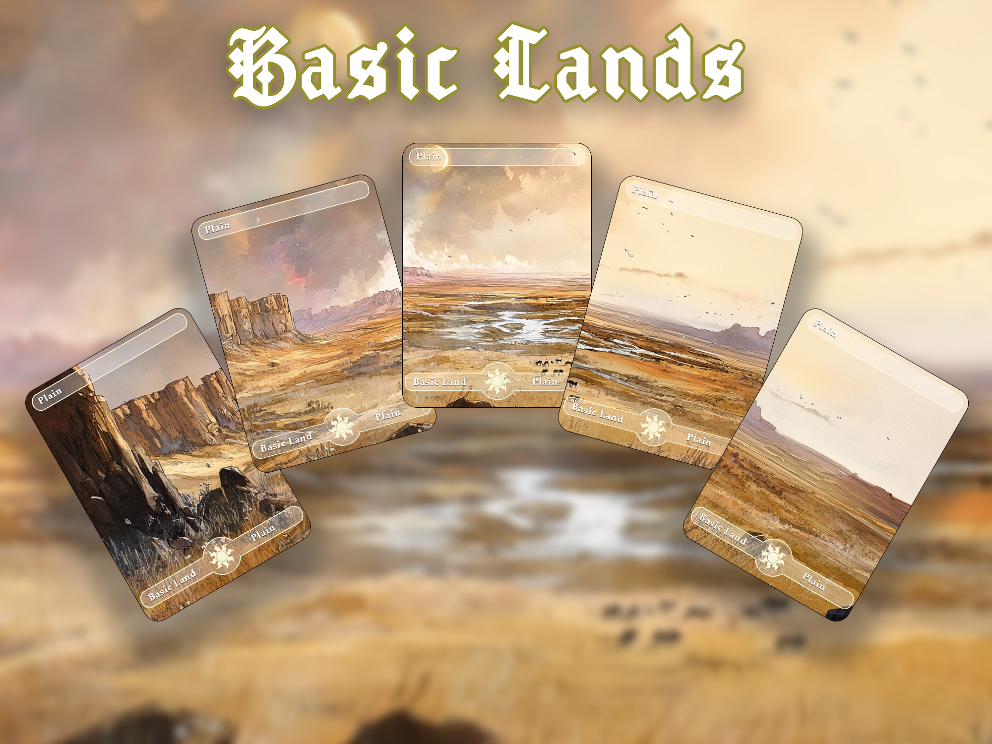 10 Basic Land-Plain. 10 proxy cards for EDH. Enhance your Commander Deck