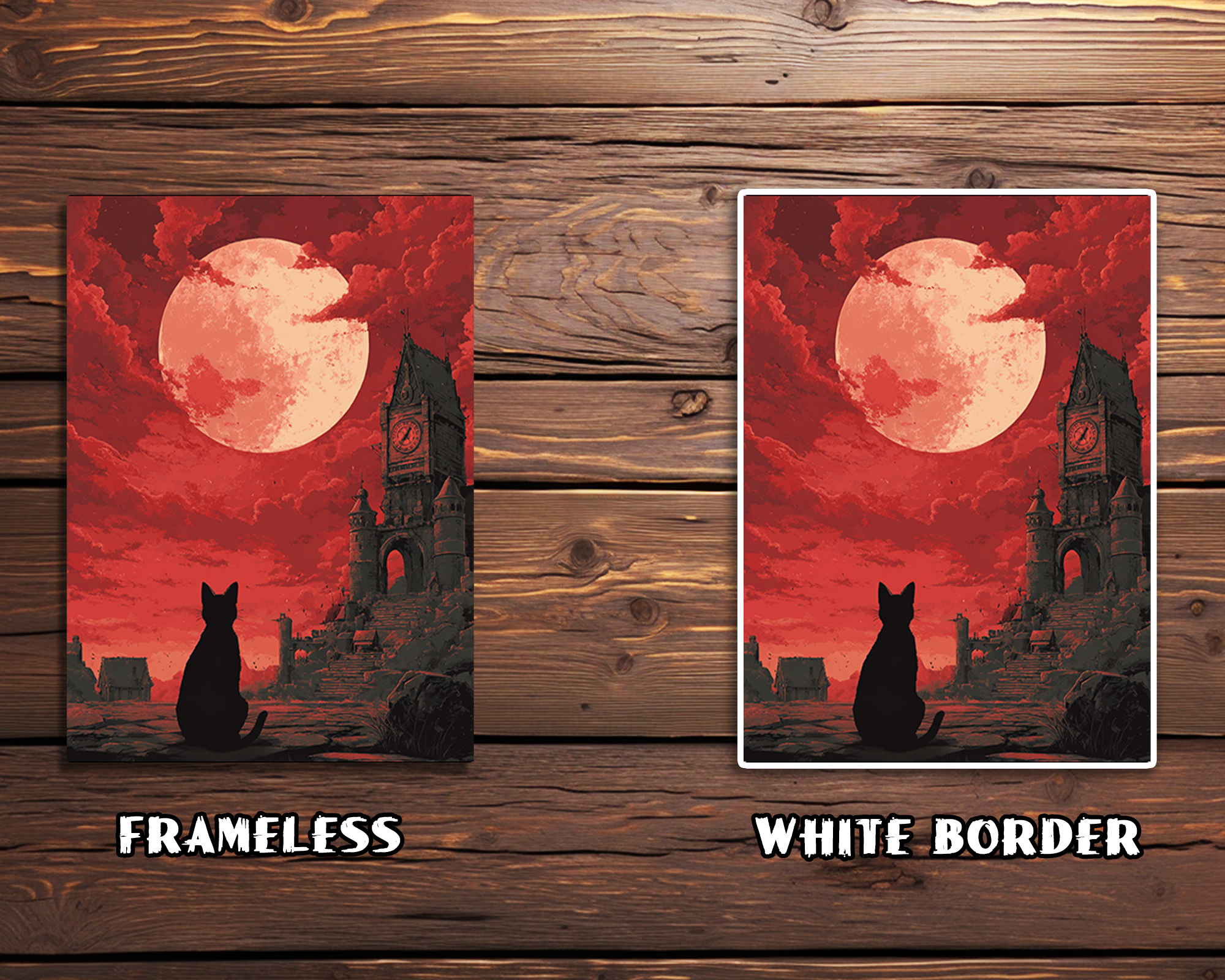 Blood Moon Cat Card Sleeves