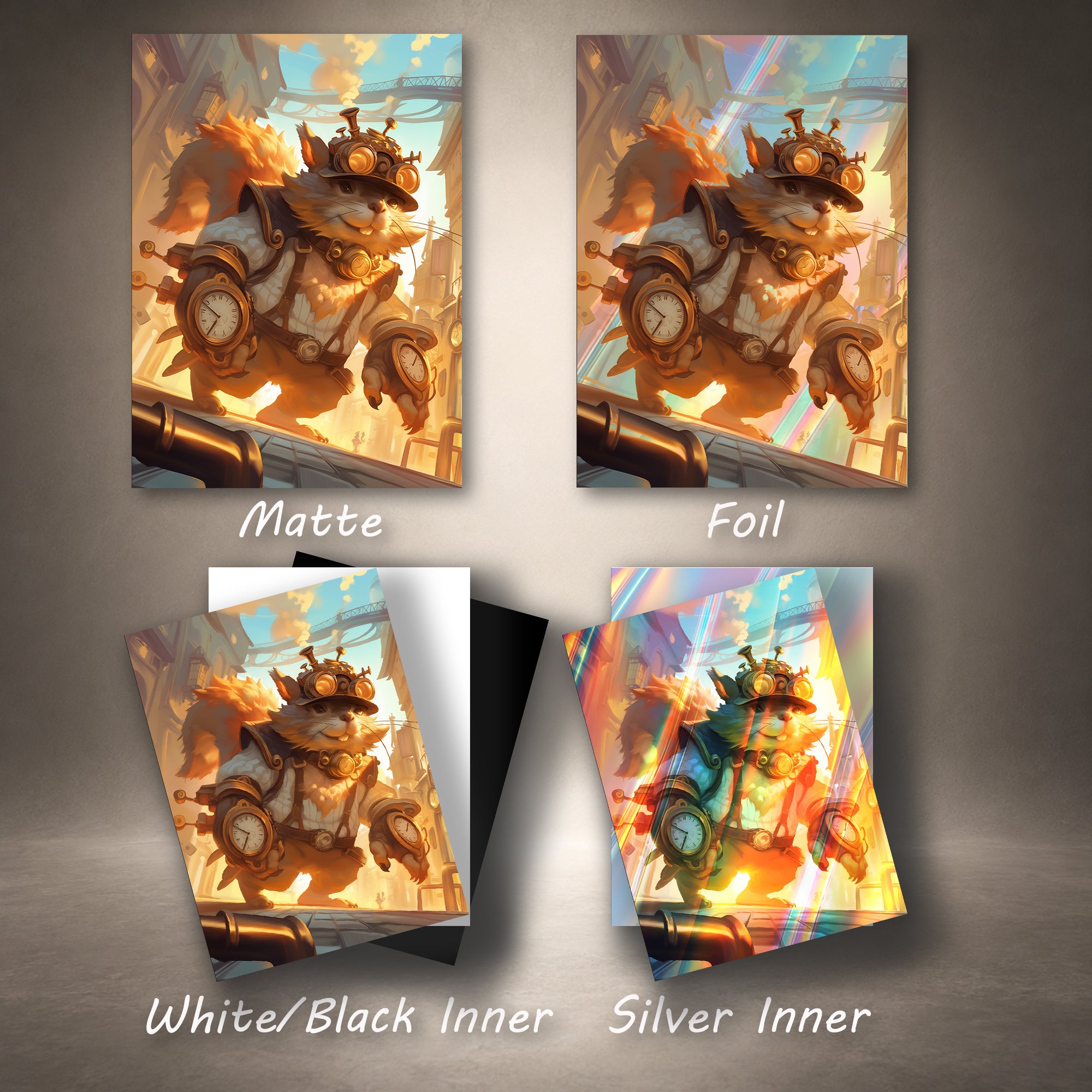 Clockwork Gear Critter TCG Card Sleeves