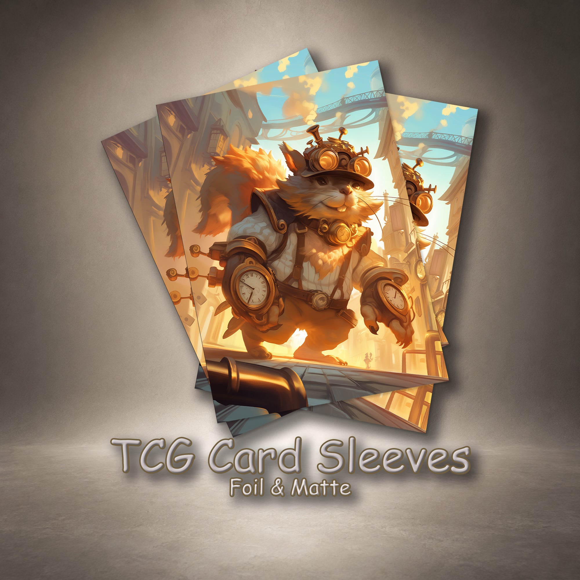 Clockwork Gear Critter TCG Card Sleeves