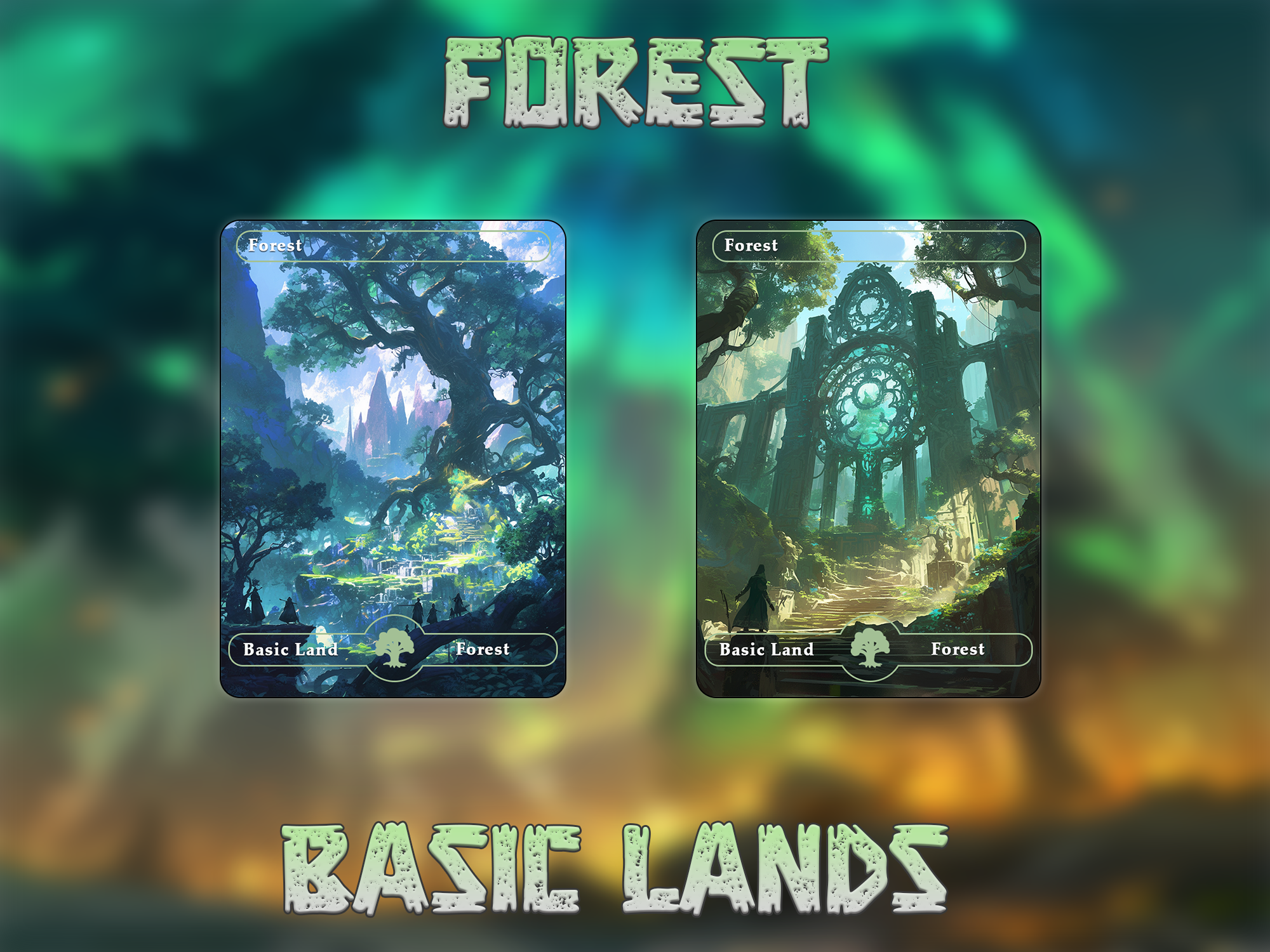 10 Basic Land. 10 proxy cards for EDH. Enhance your MTG Commander Deck