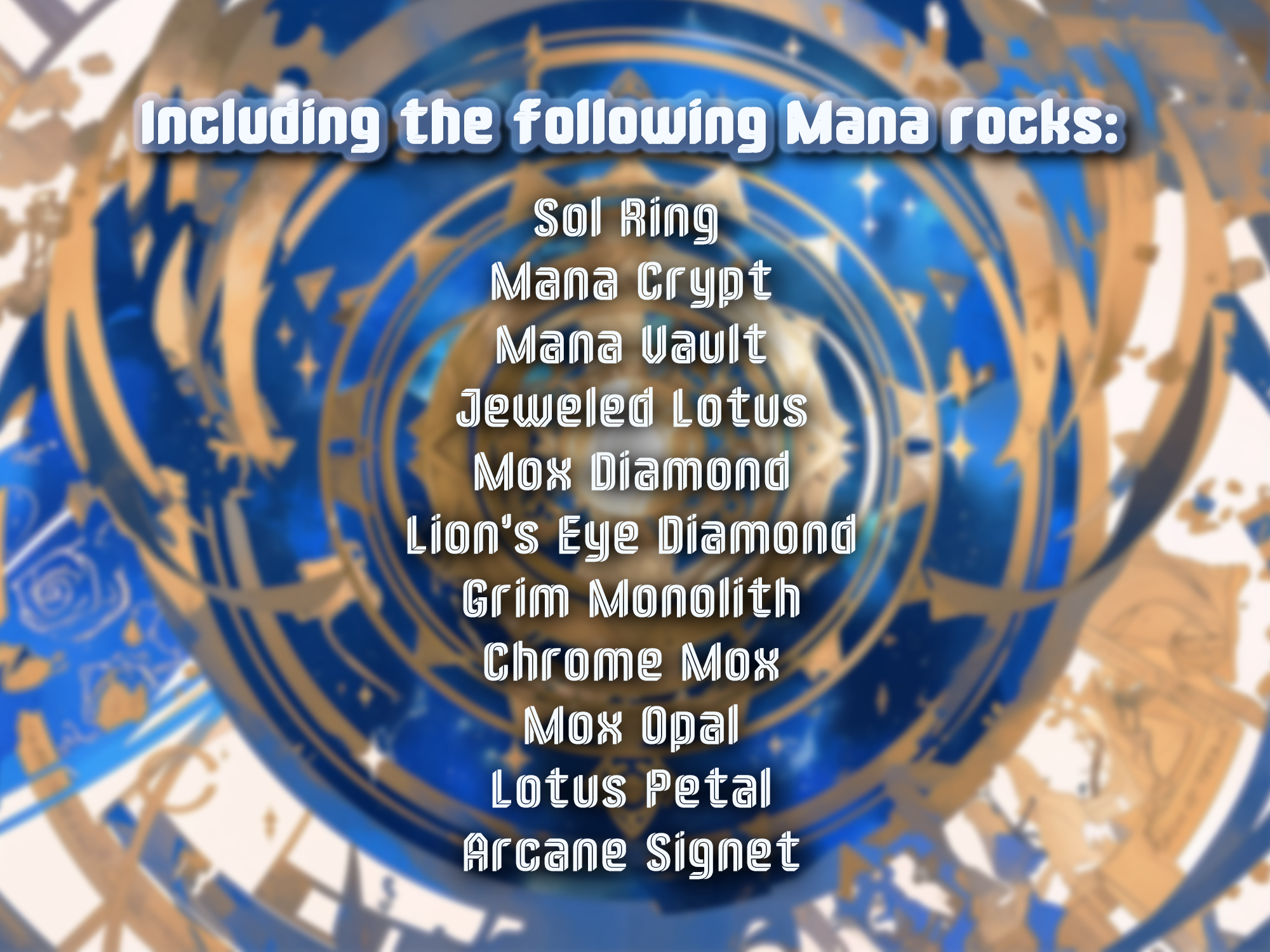 Mana Rocks Collection: Premium Proxy Cards with Iconic Pieces