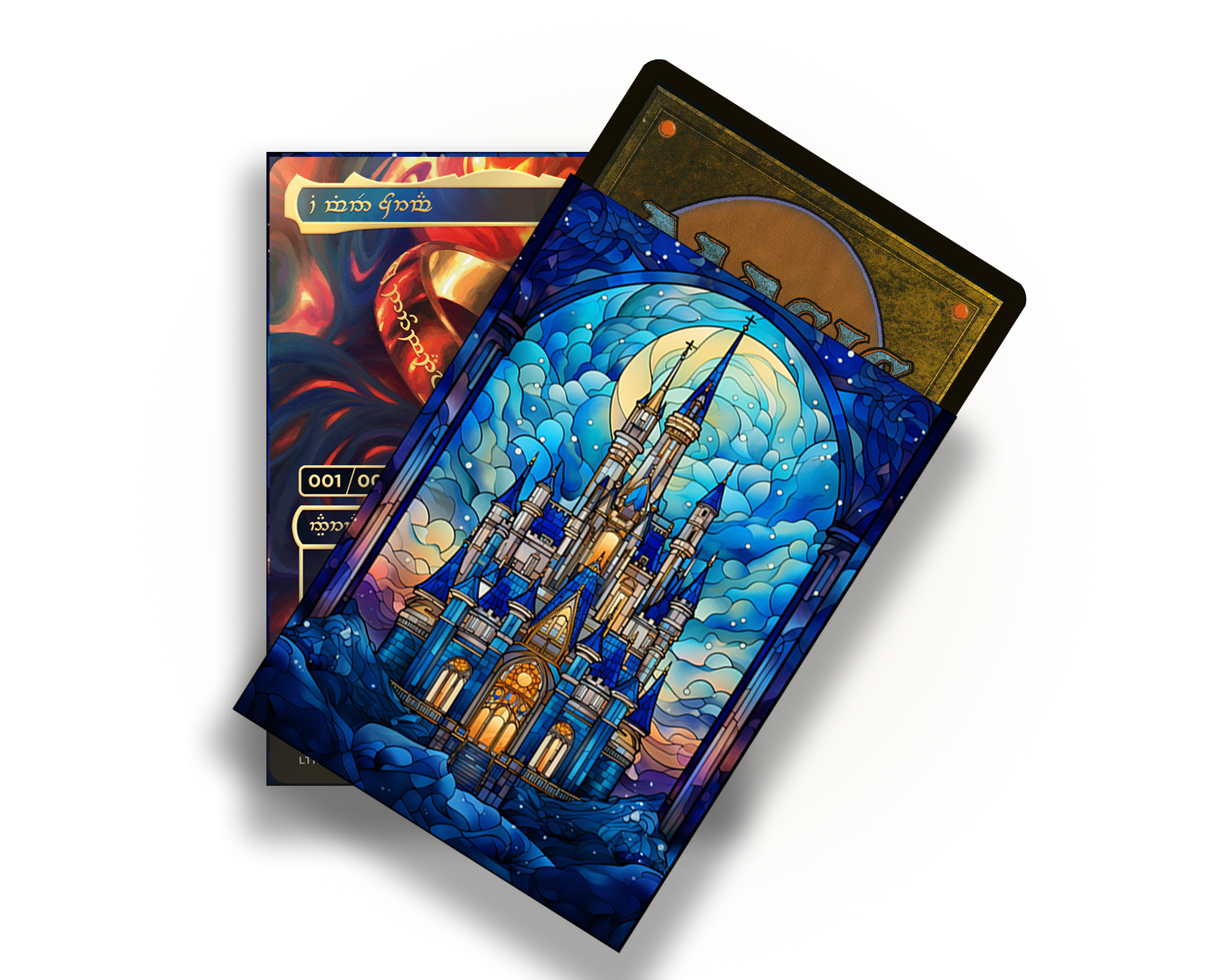 Stained Castle Card Sleeves