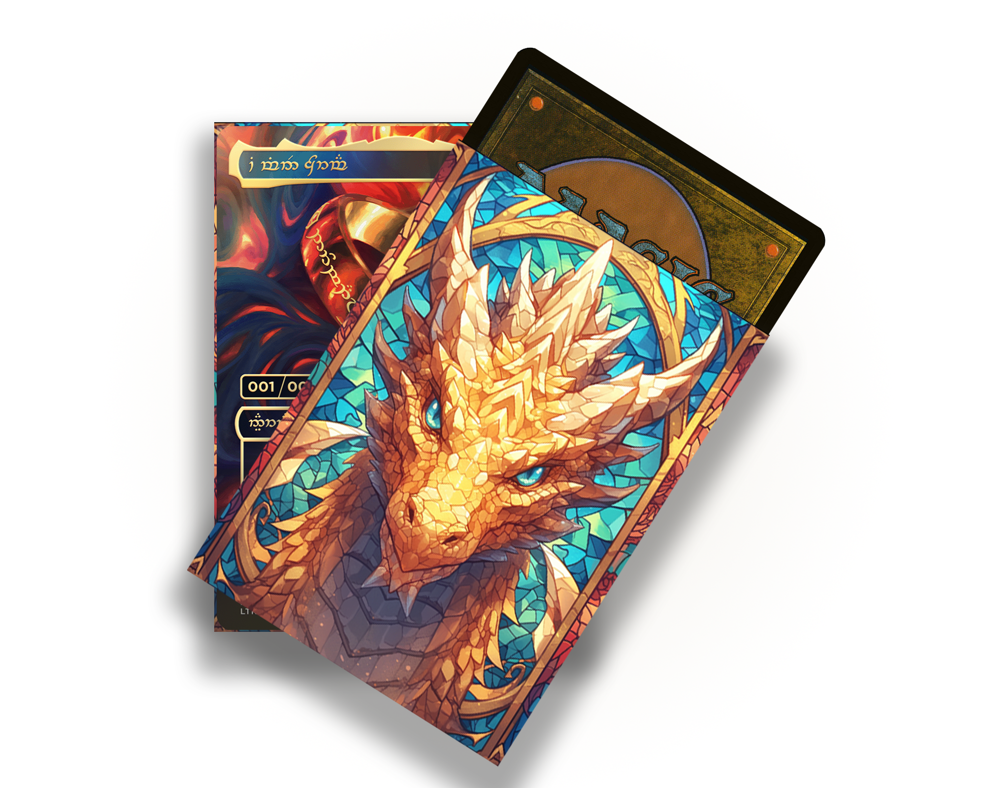 Stained Drake Card Sleeves