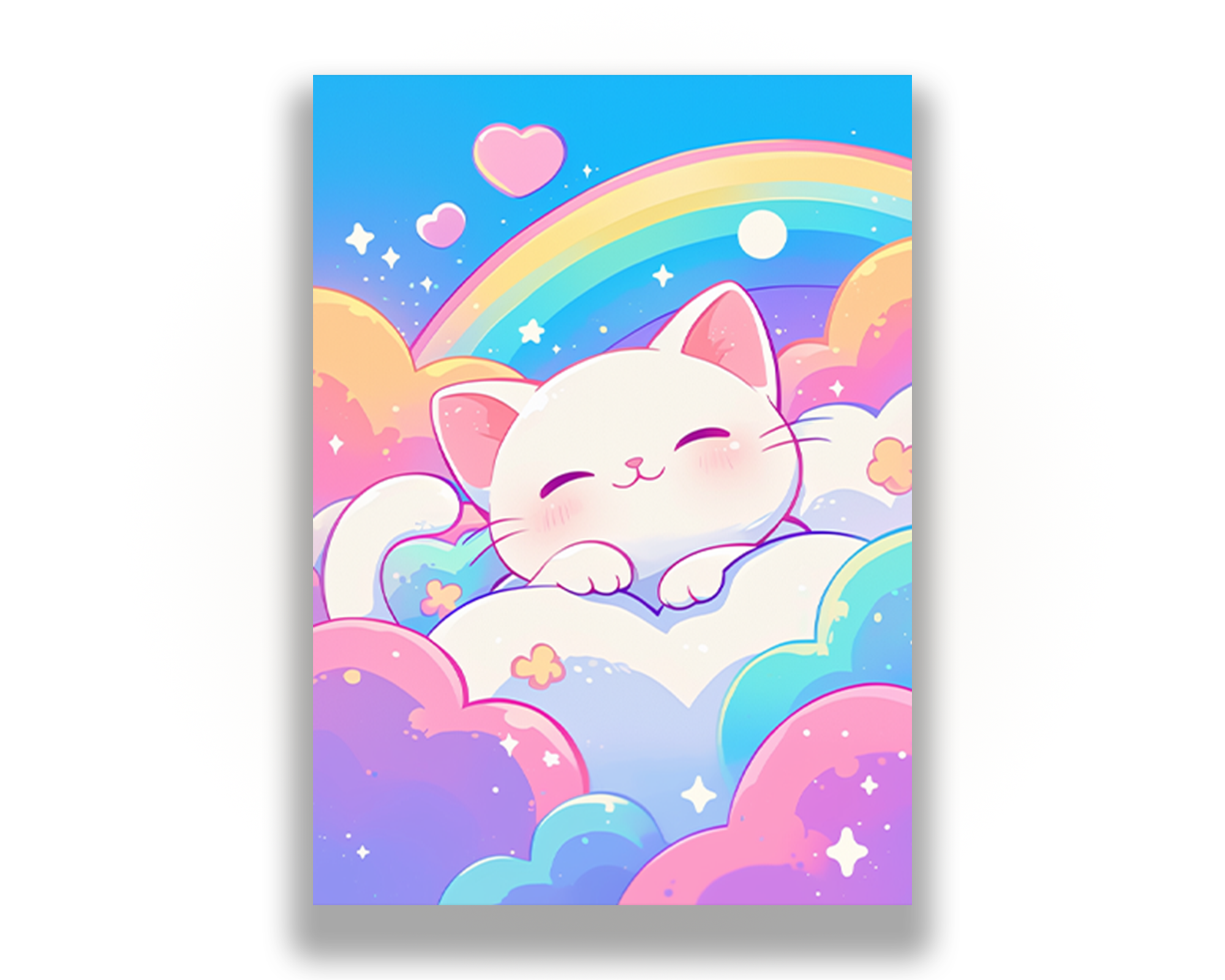 Rainbow Kitten Card Sleeves