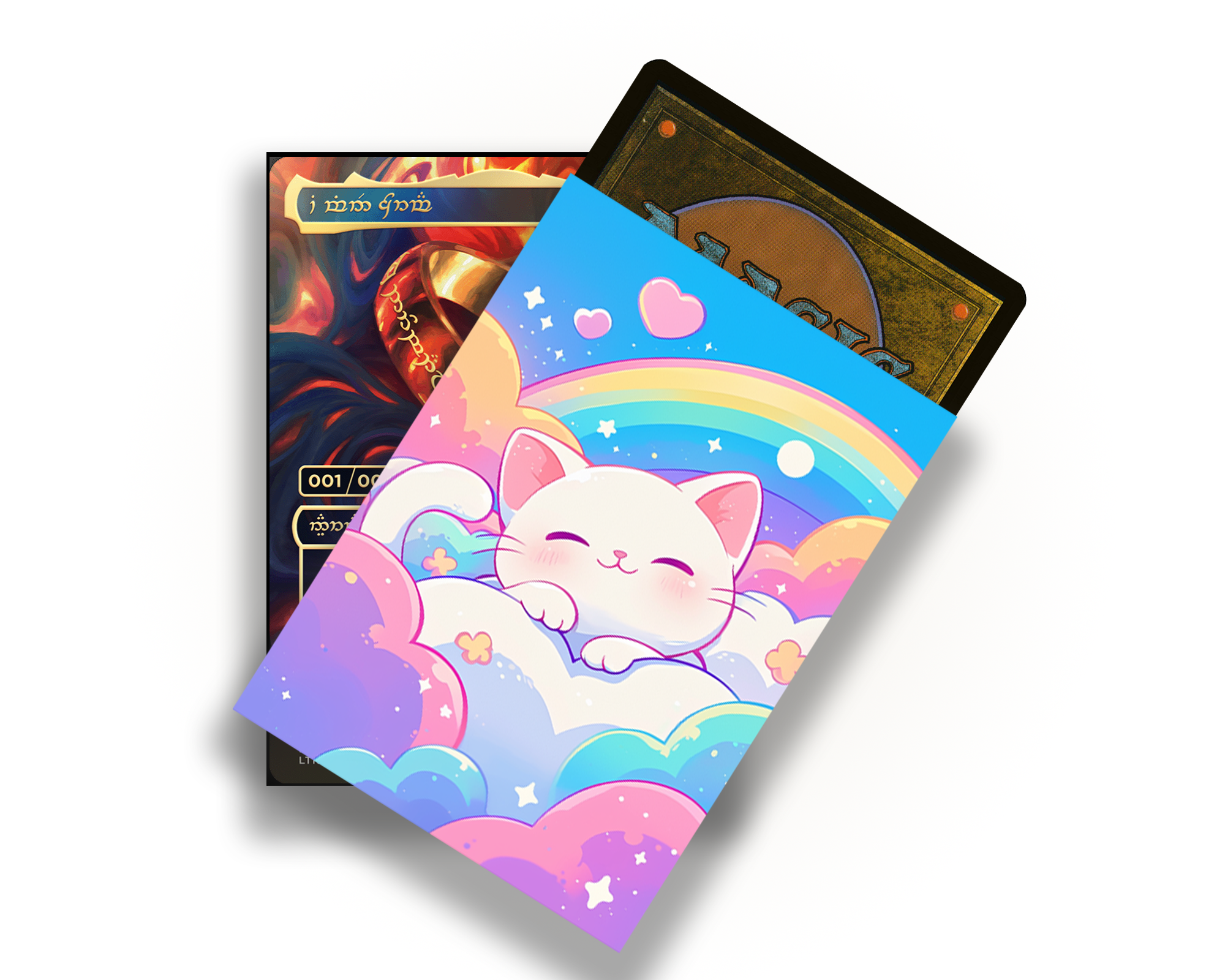 Rainbow Kitten Card Sleeves