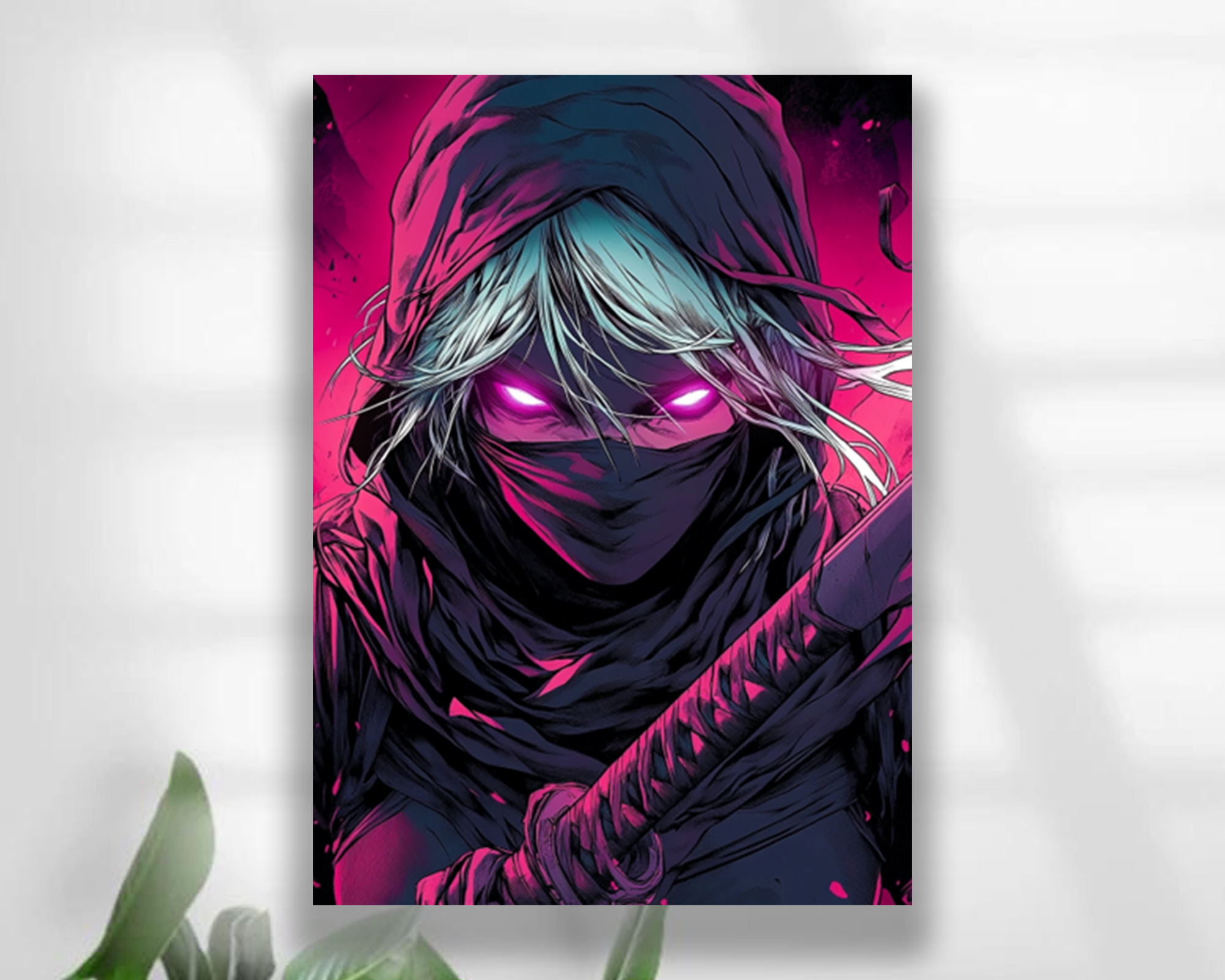 Mysterious Female Ninja  Card Sleeves