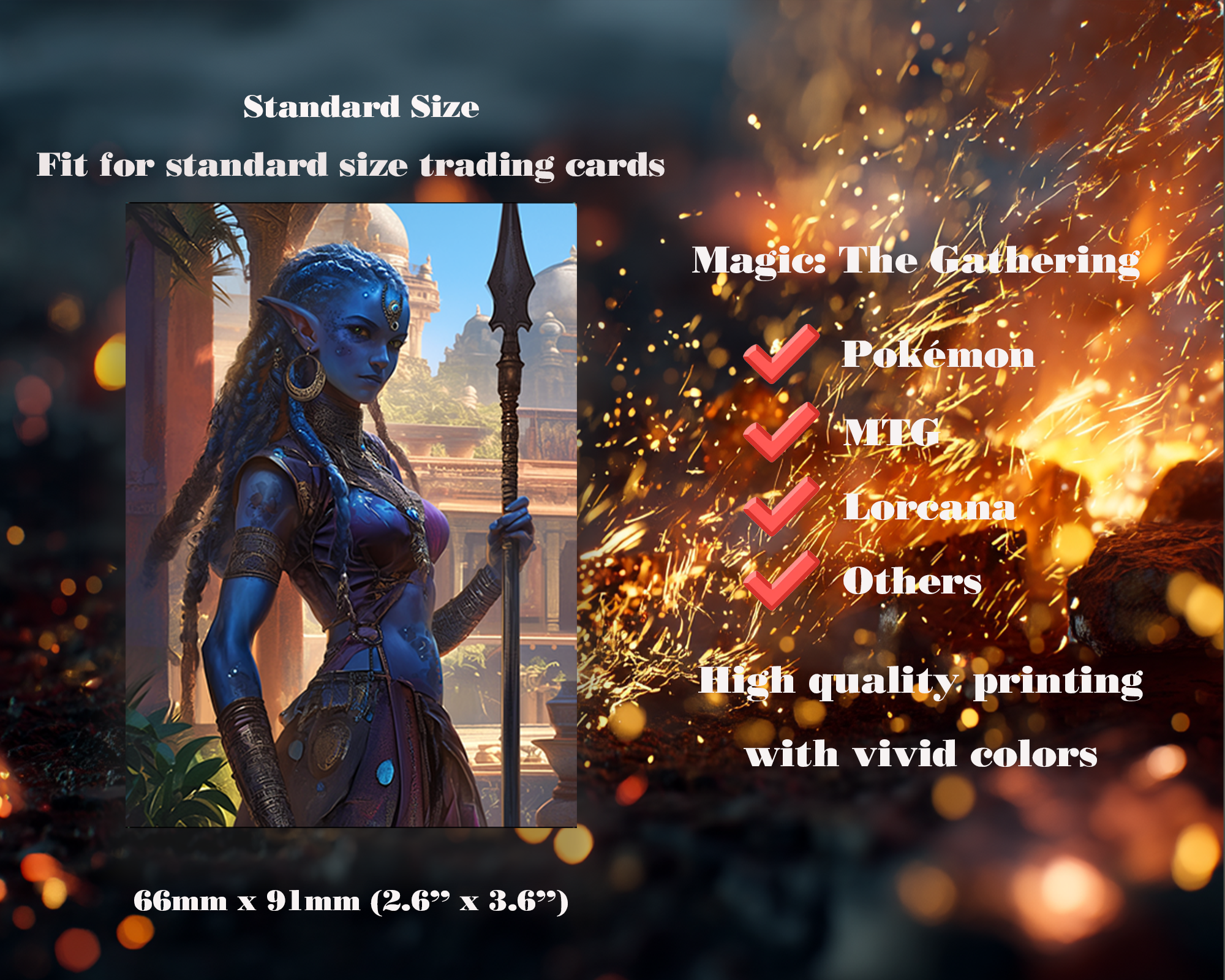 Blue Elf Warrior Card Sleeves