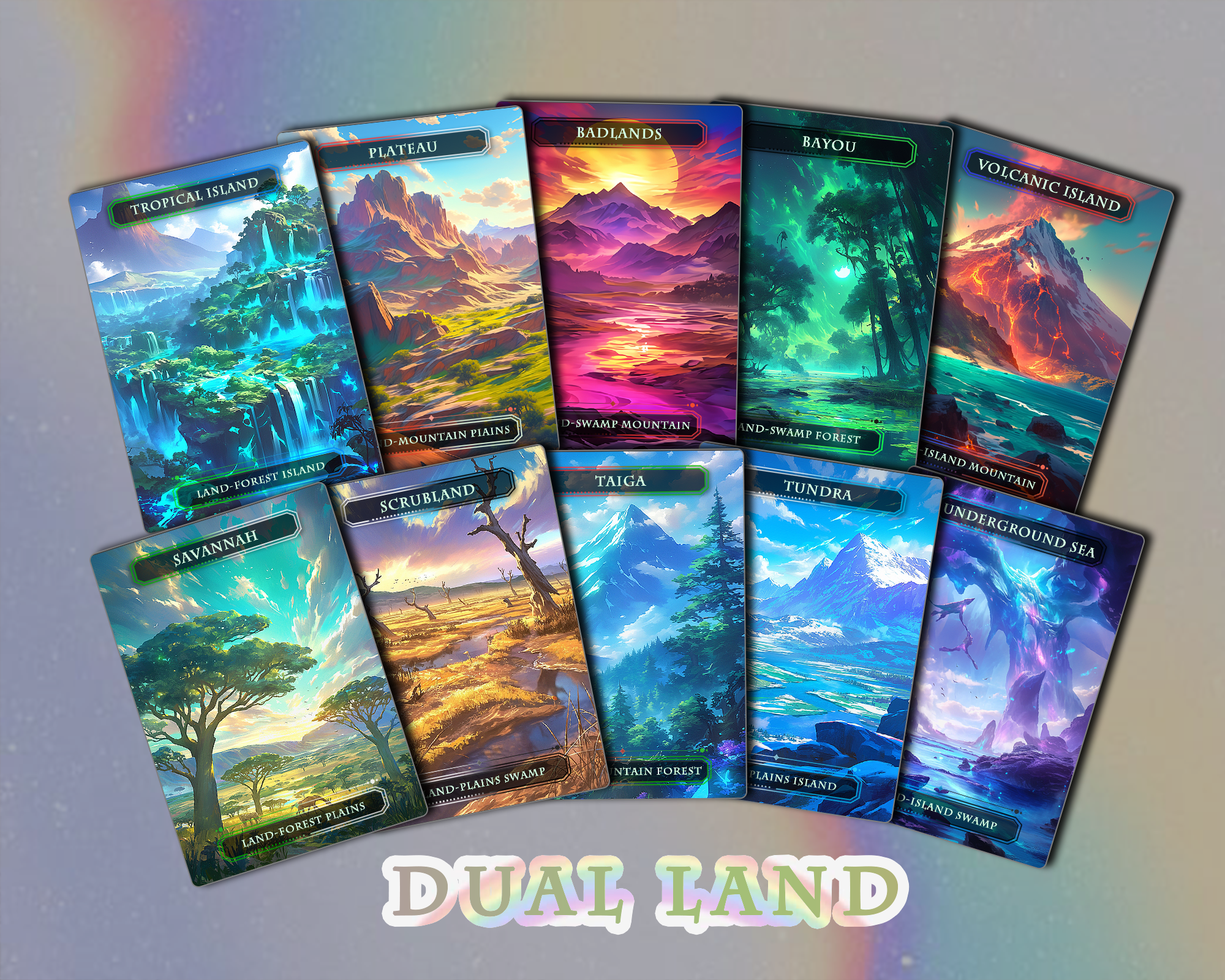 MTG Dual Land Set: Perfect for Enhancing Your Commander Deck