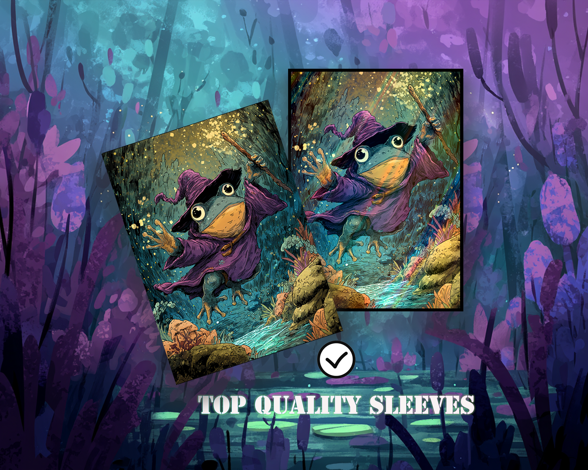 Whimsical Frog Card Sleeves