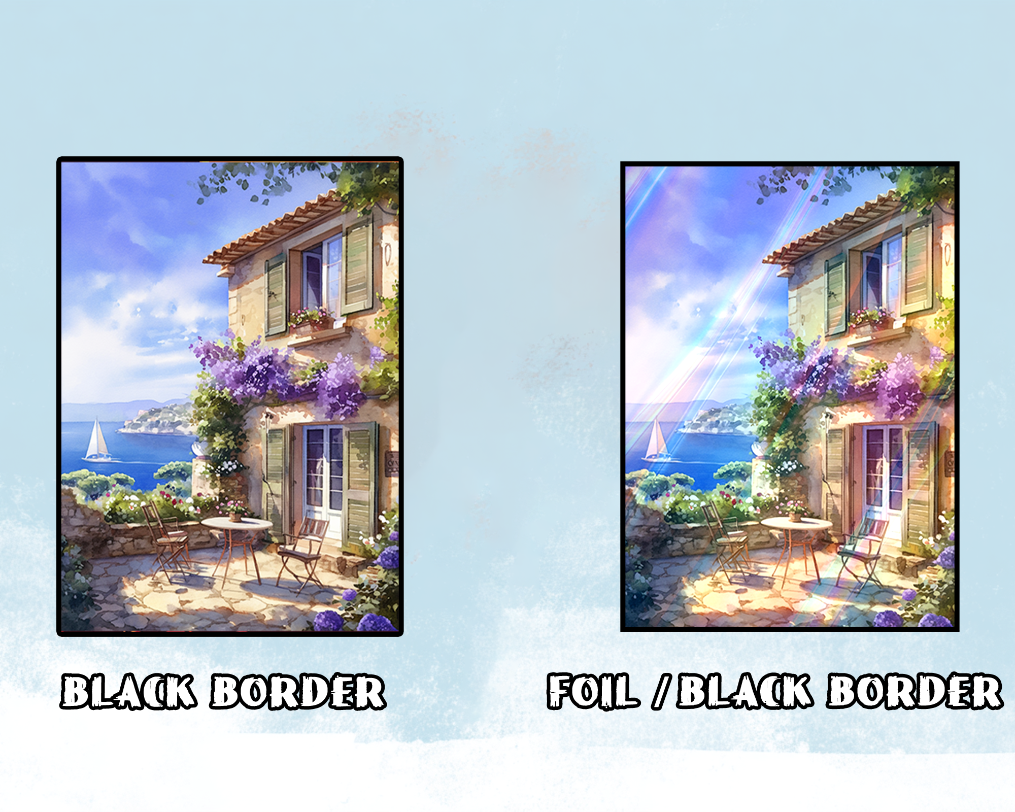 Beautiful Seaside Scenery Card Sleeves