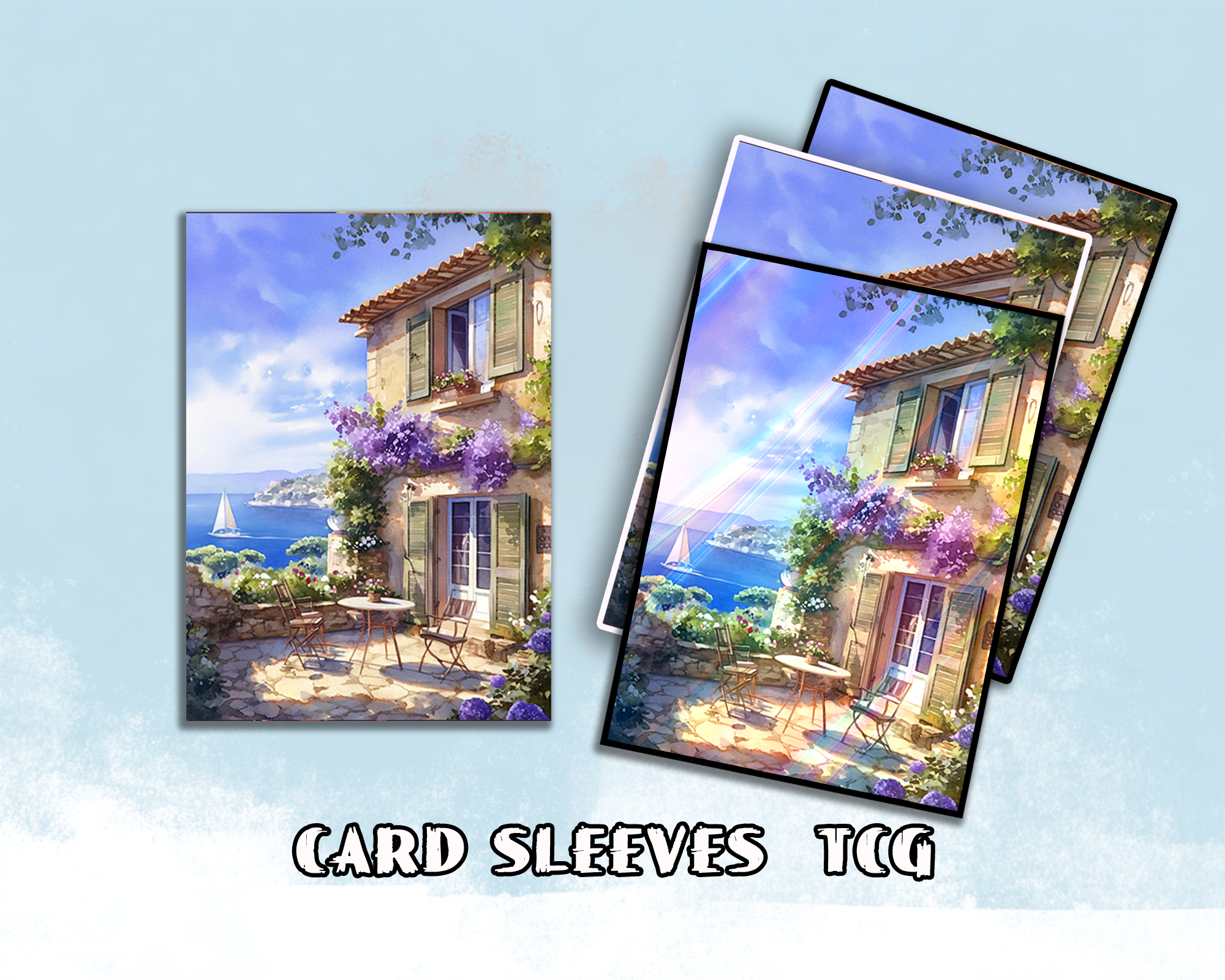 Beautiful Seaside Scenery Card Sleeves