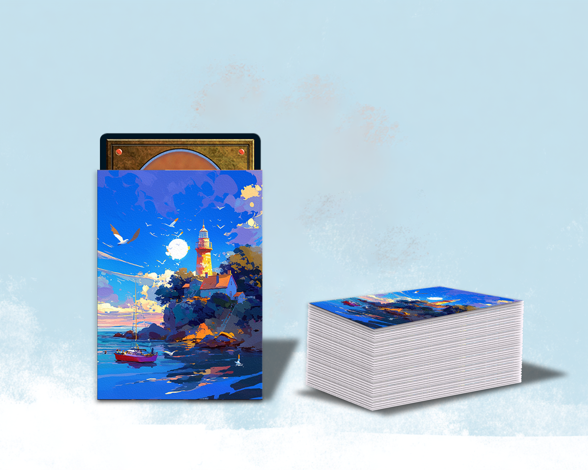 Water Tower By The Sea Card Sleeves