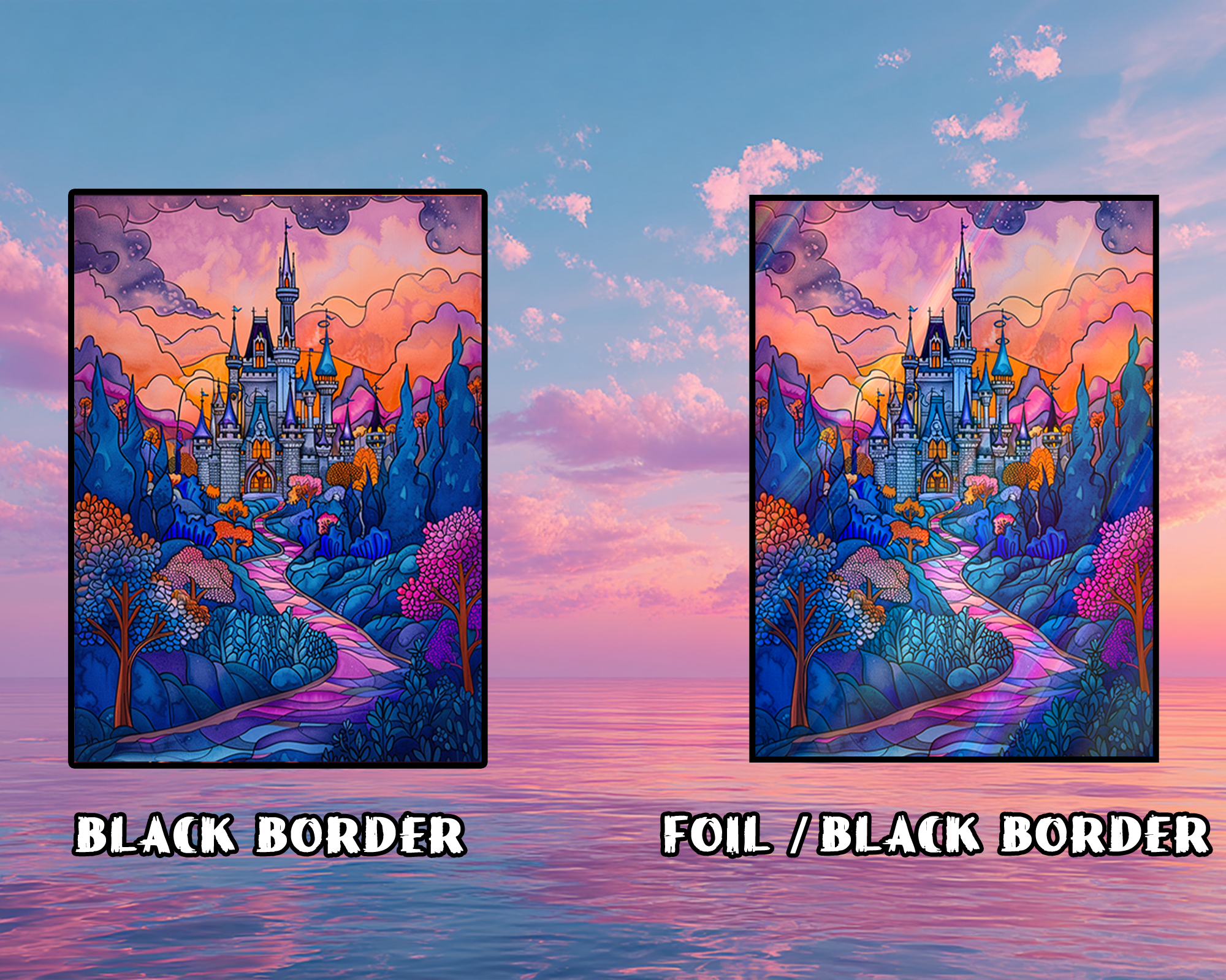 Colorful Dream Castle Card Sleeves