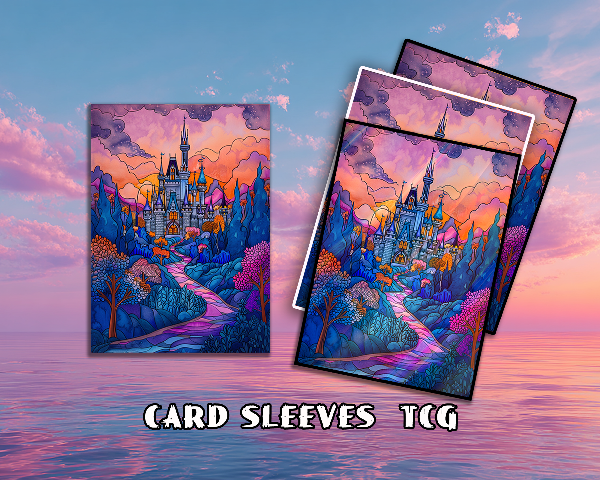 Colorful Dream Castle Card Sleeves