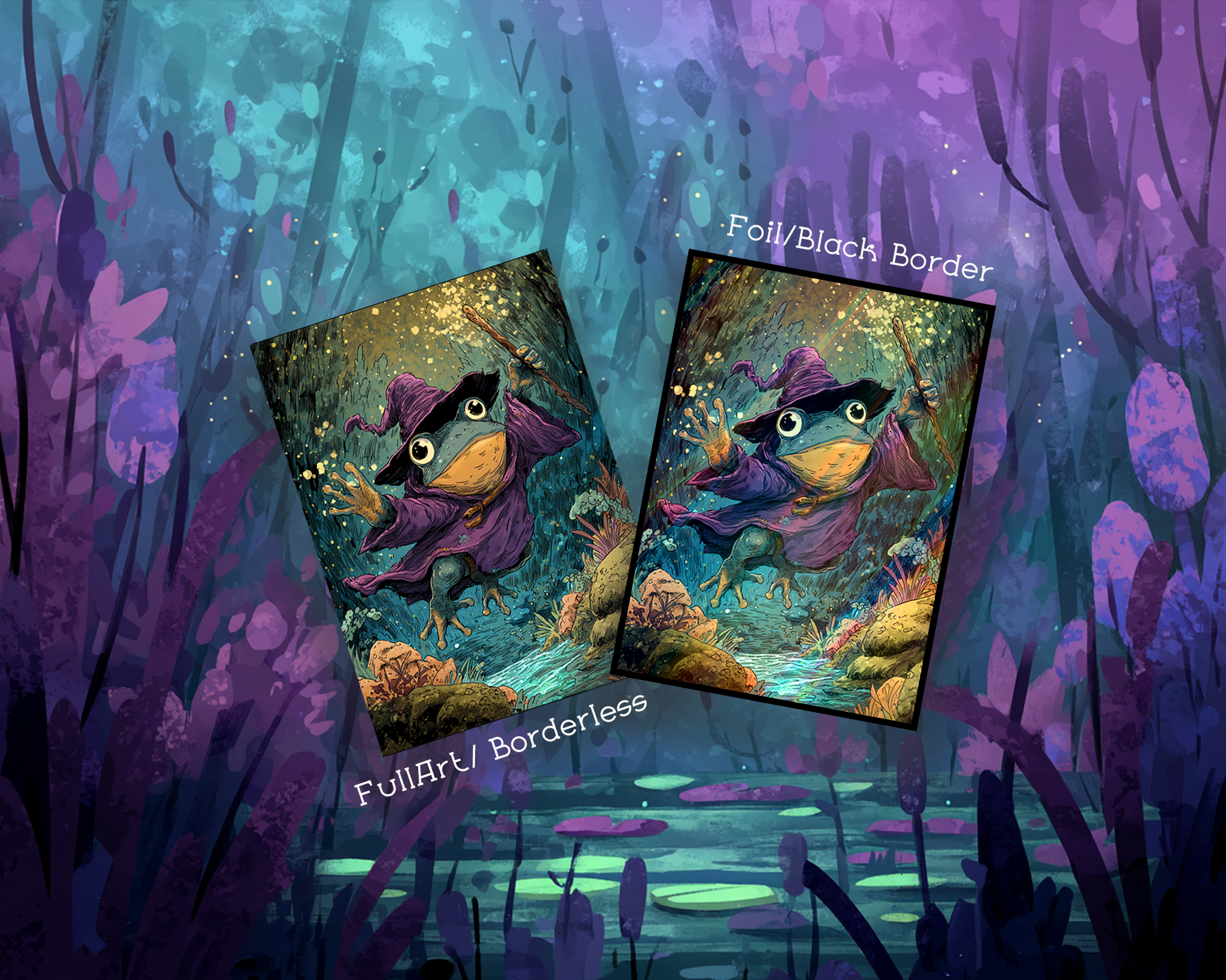 Whimsical Frog Card Sleeves