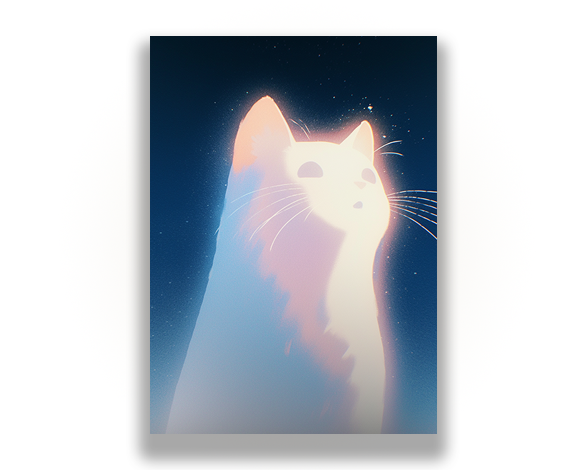 Glowing Cat Card Sleeves