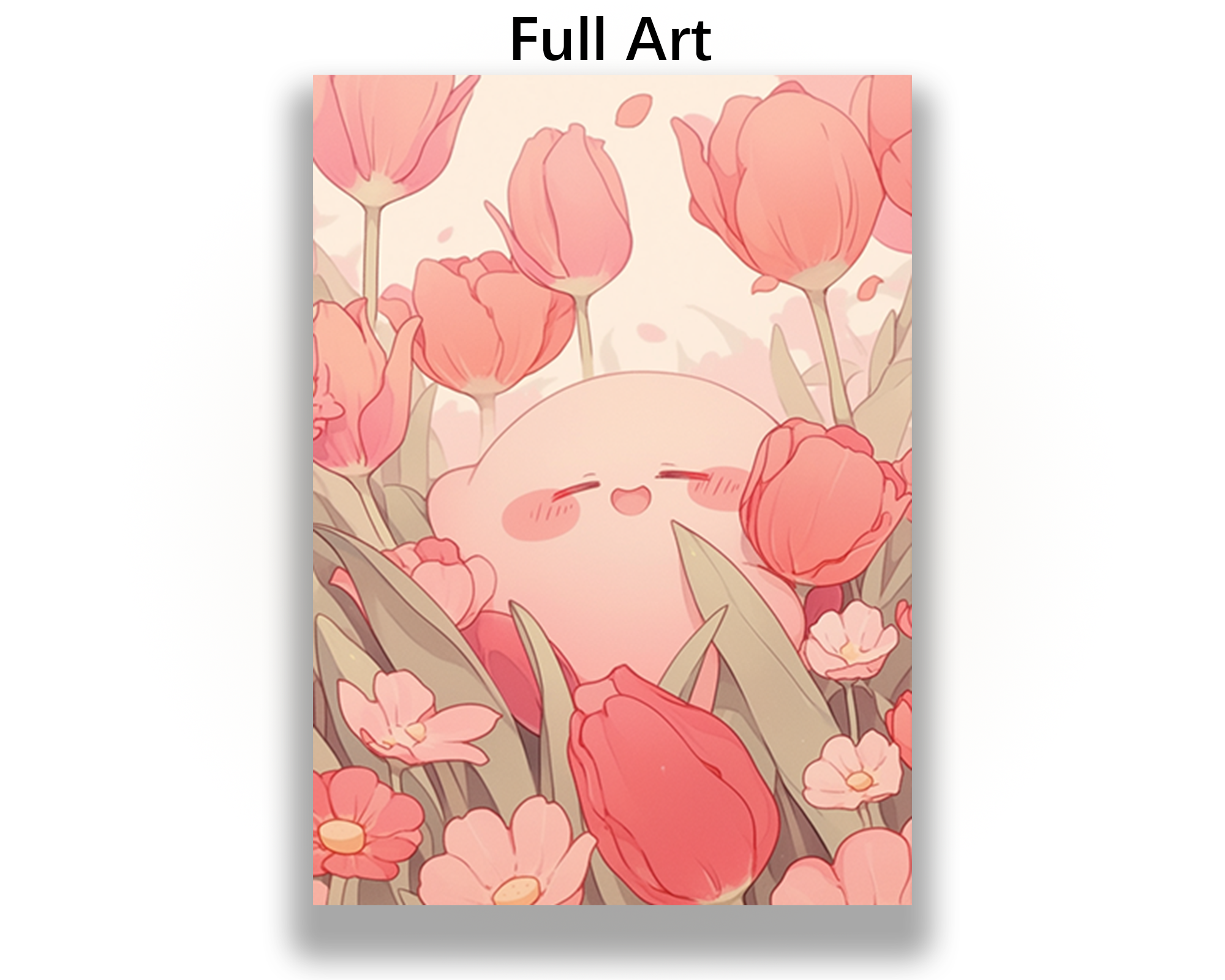 Party Kirby In Purple Flower Field Card Sleeves