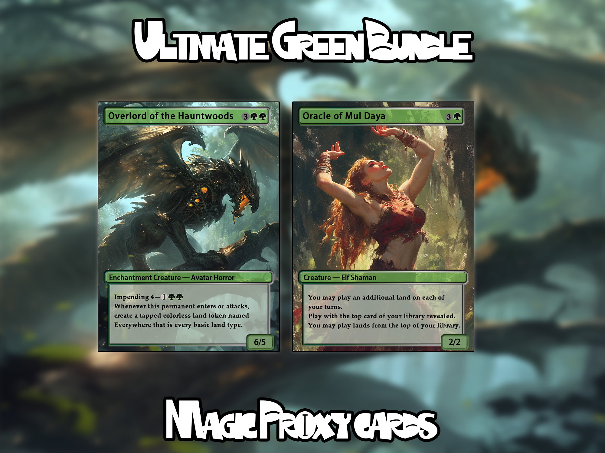 Set of 10 cards! - Full-art Custom Magic proxies - Great cards for all your decks!