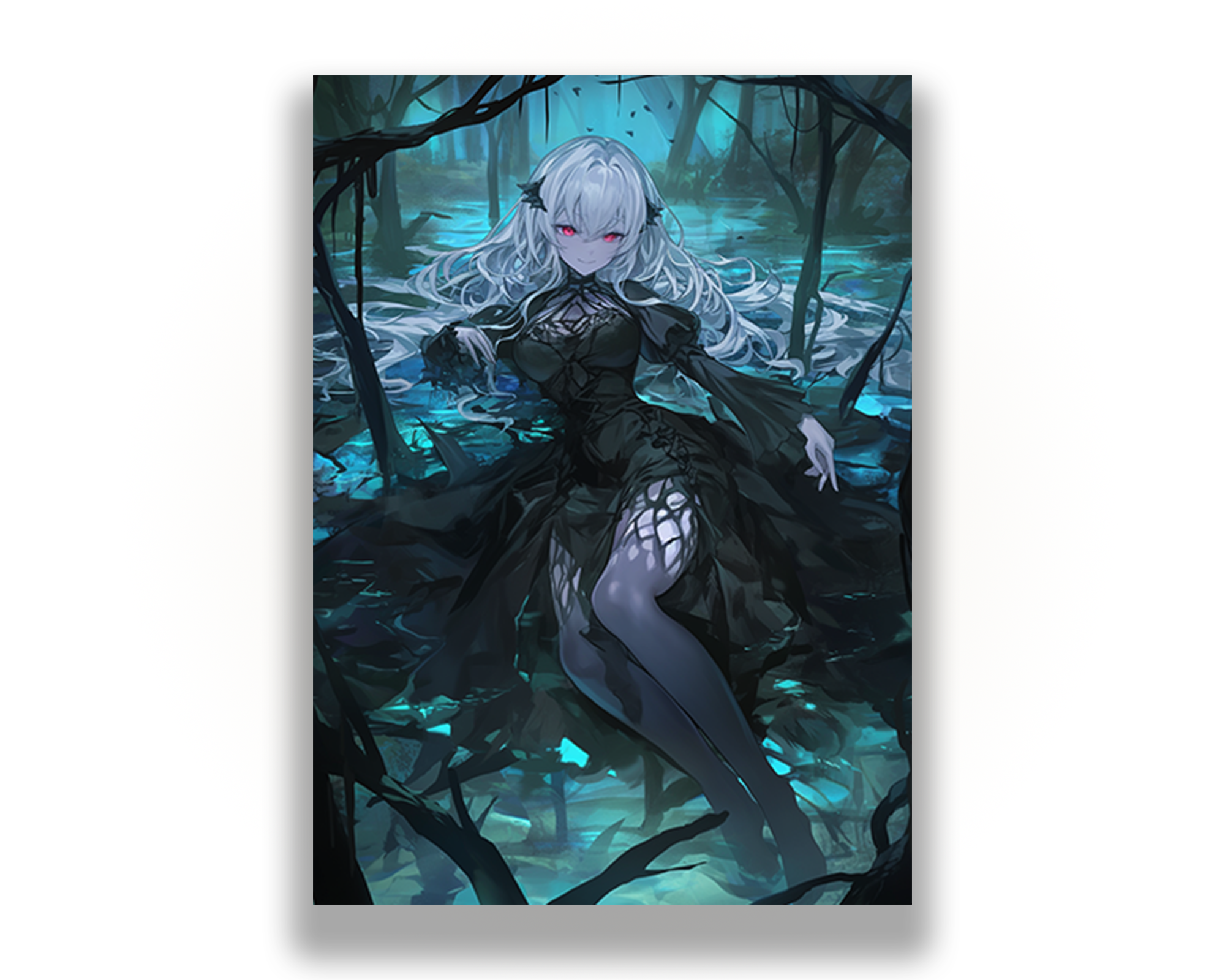 Dark Anime Girl Card Sleeves