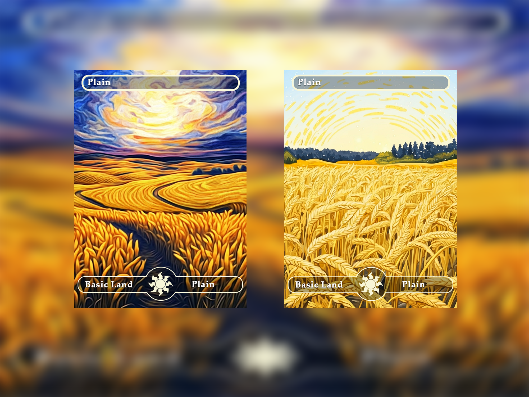 10 Basic Lands Proxy, Plain Proxy, Custom Magic Cards for Commander EDH Acid Lands series style