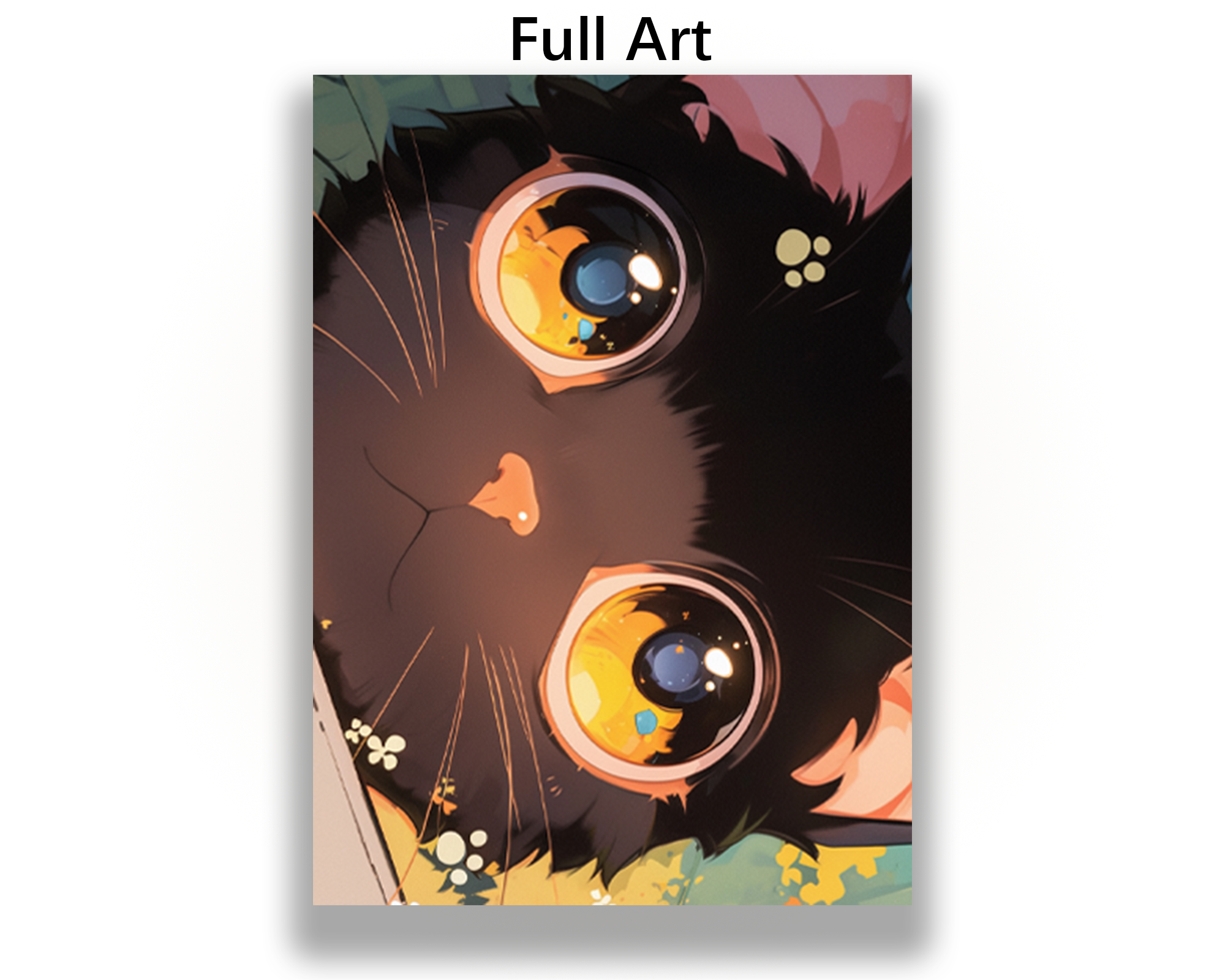 Kawaii Cute Black Cat Card Sleeves