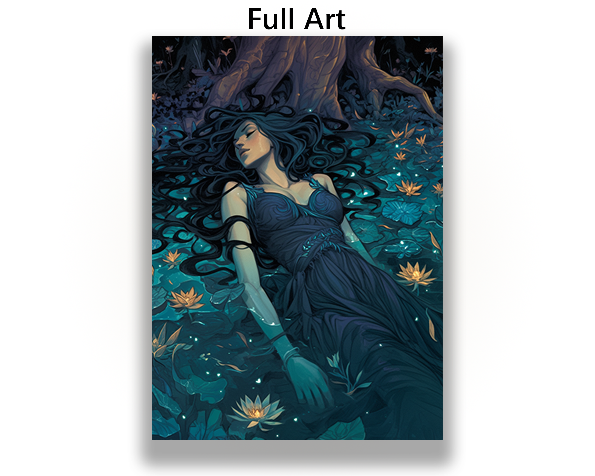 Sleeping Beauty In The Lotus Pond Card Sleeves