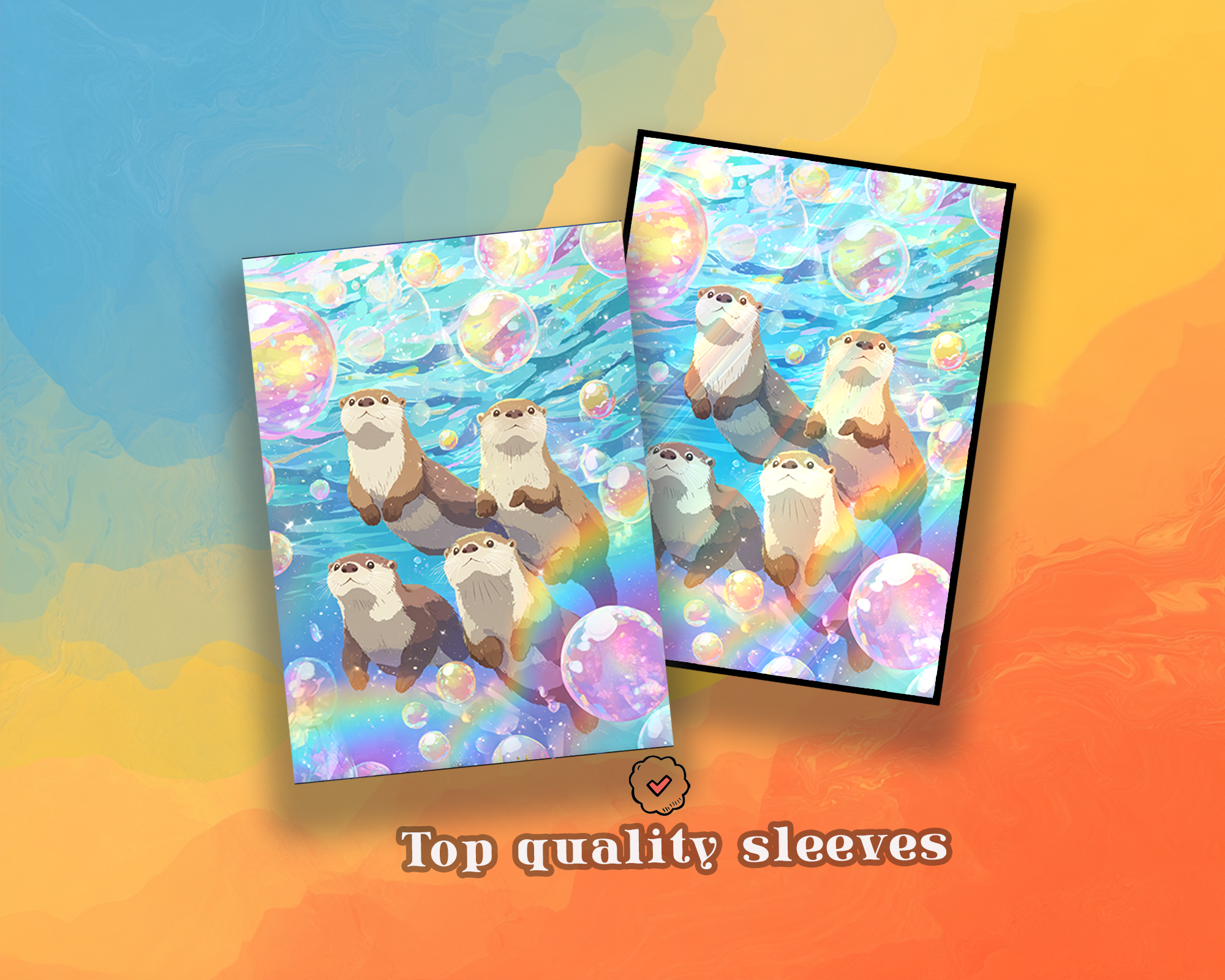 cute otters Card Sleeves