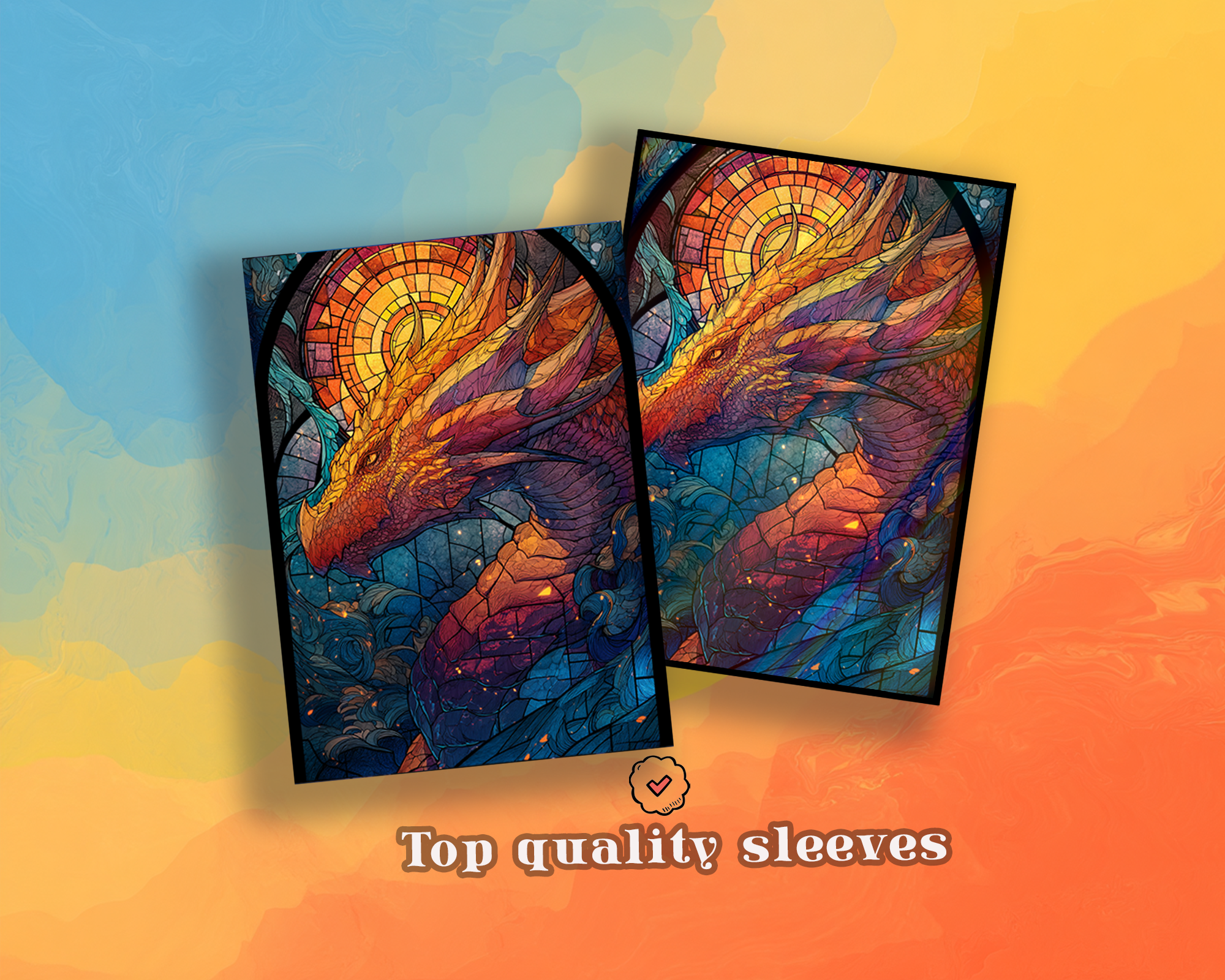 glass  Dragon Card Sleeves