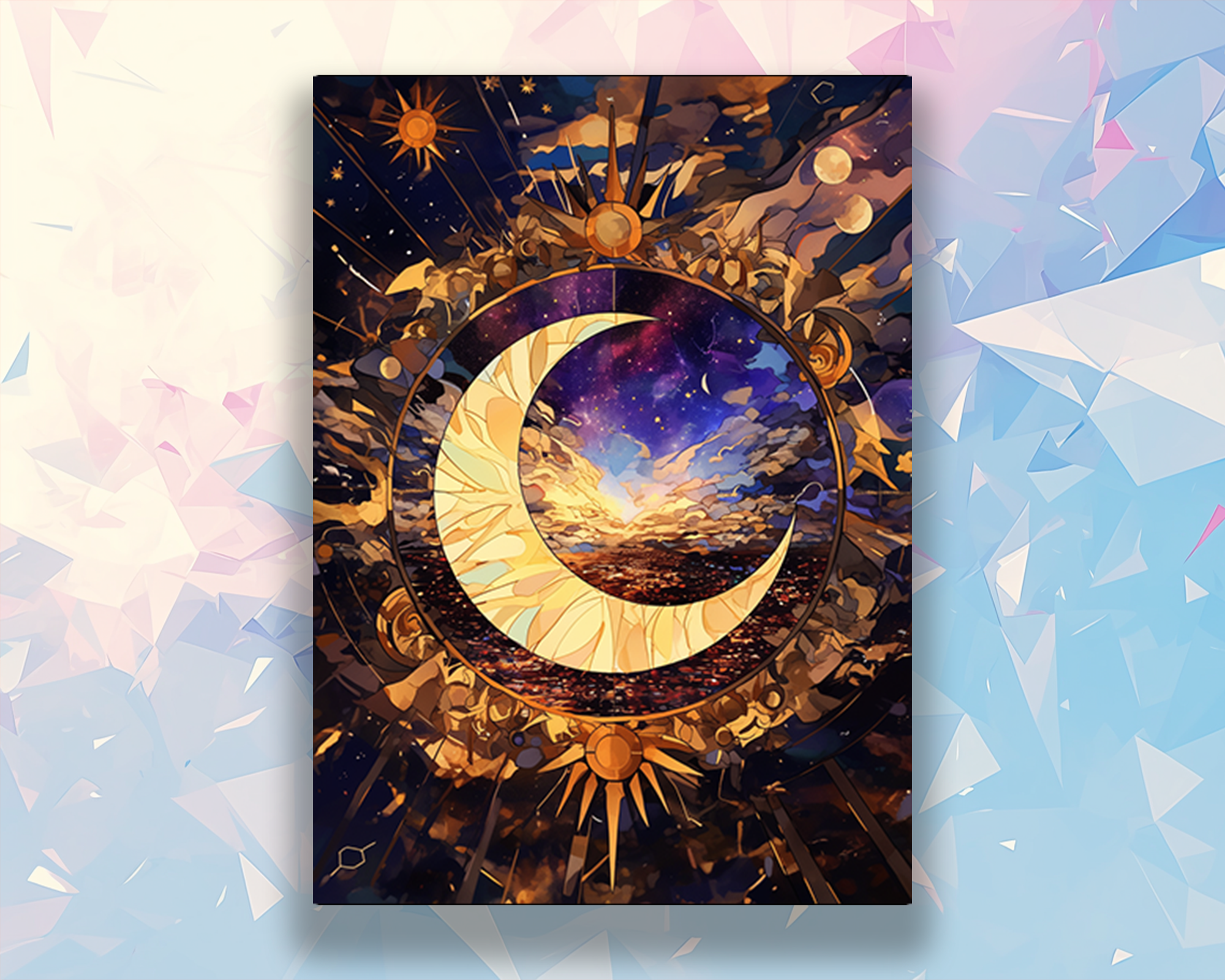 Mystic Moon & Stars Card Sleeves
