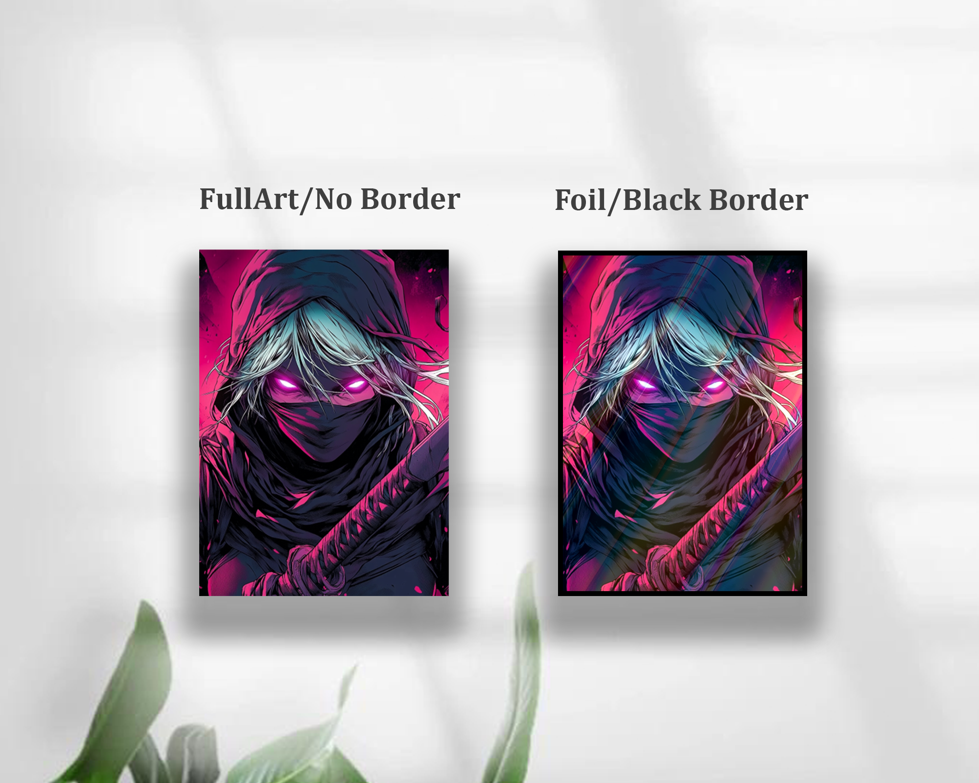 Mysterious Female Ninja  Card Sleeves