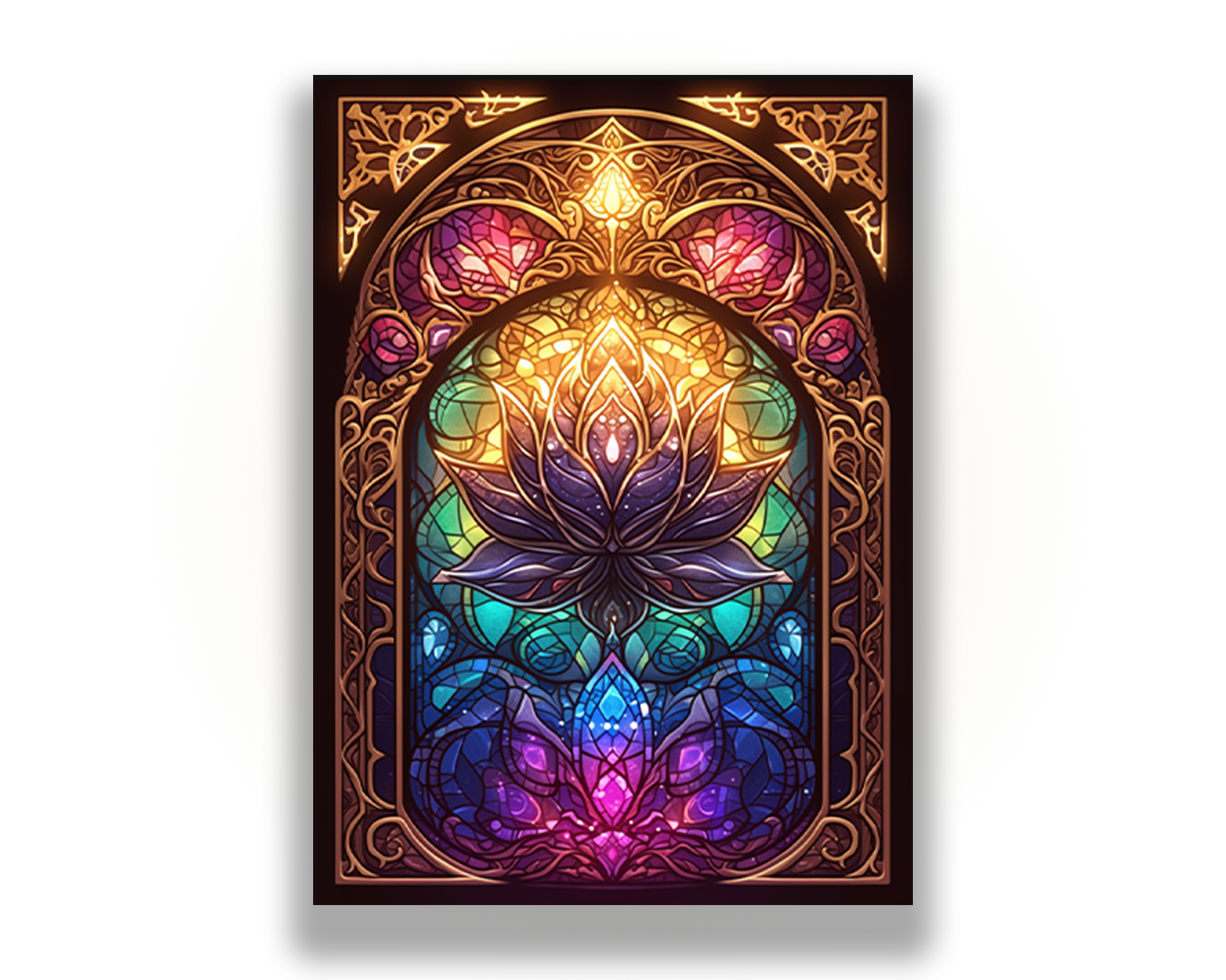 Stained Black Lotus Card Sleeves