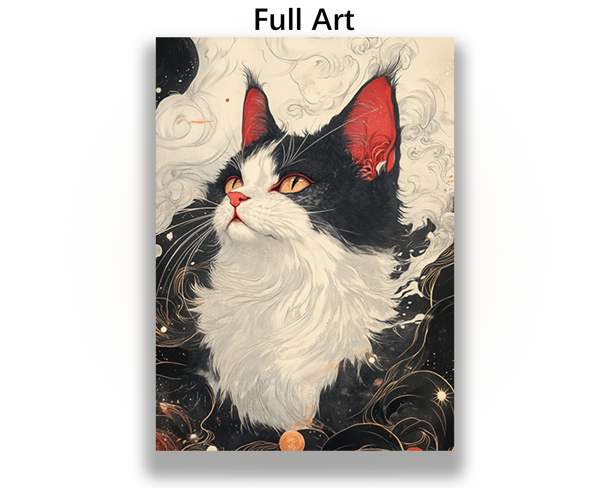 cat card sleeves Black And White Cat Card Sleeves