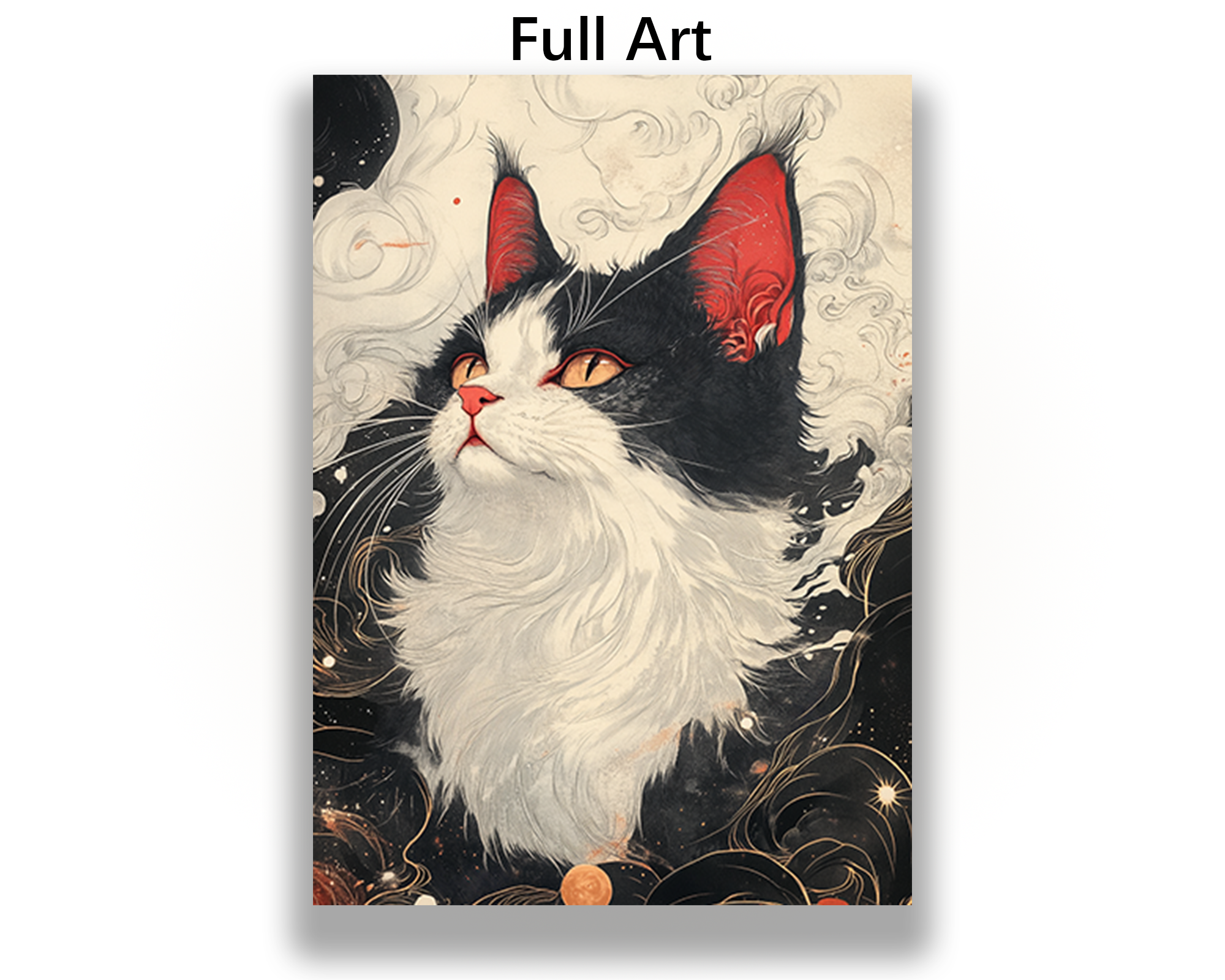 Black And White Cat Card Sleeves