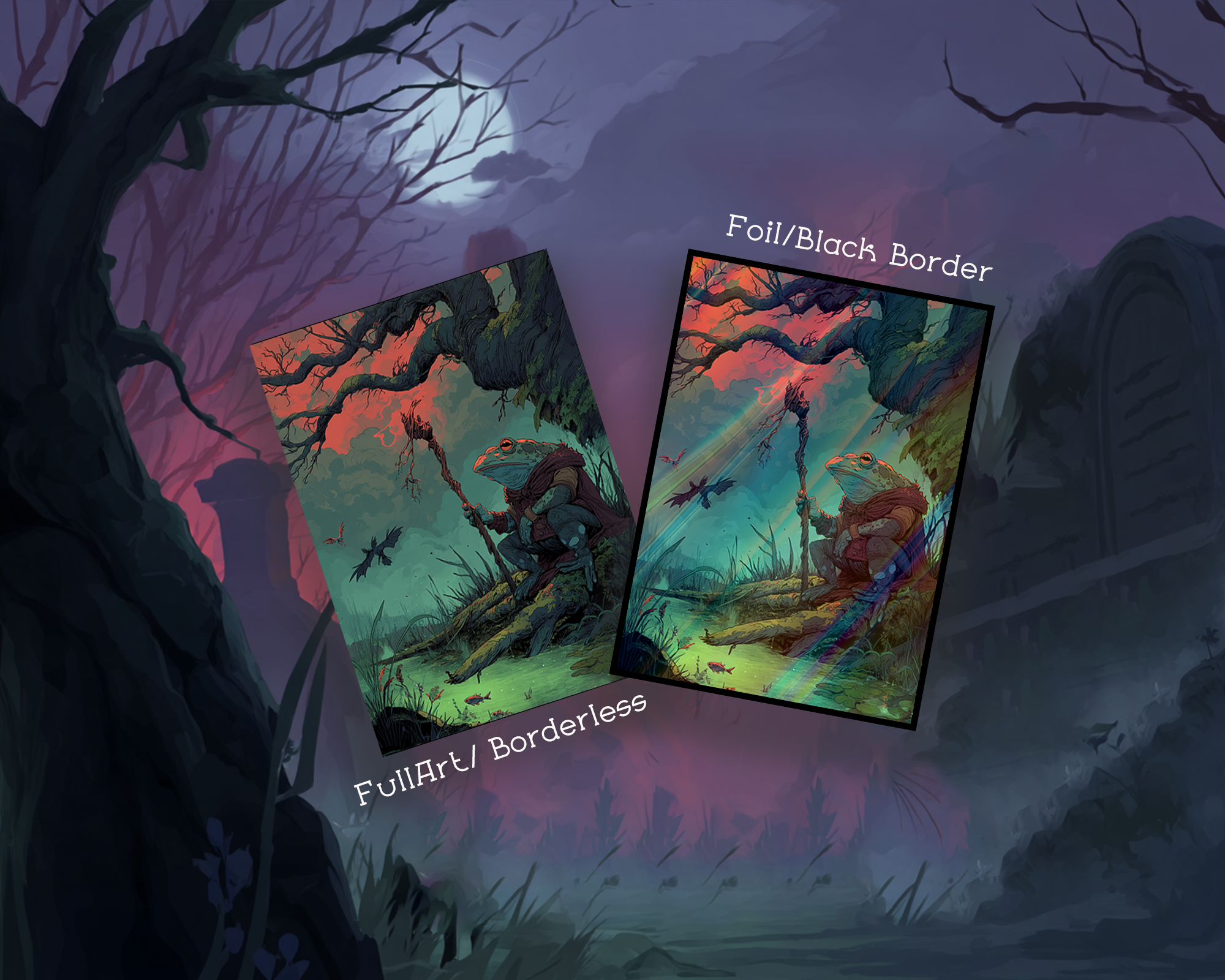 Shadowy Frog Card Sleeves