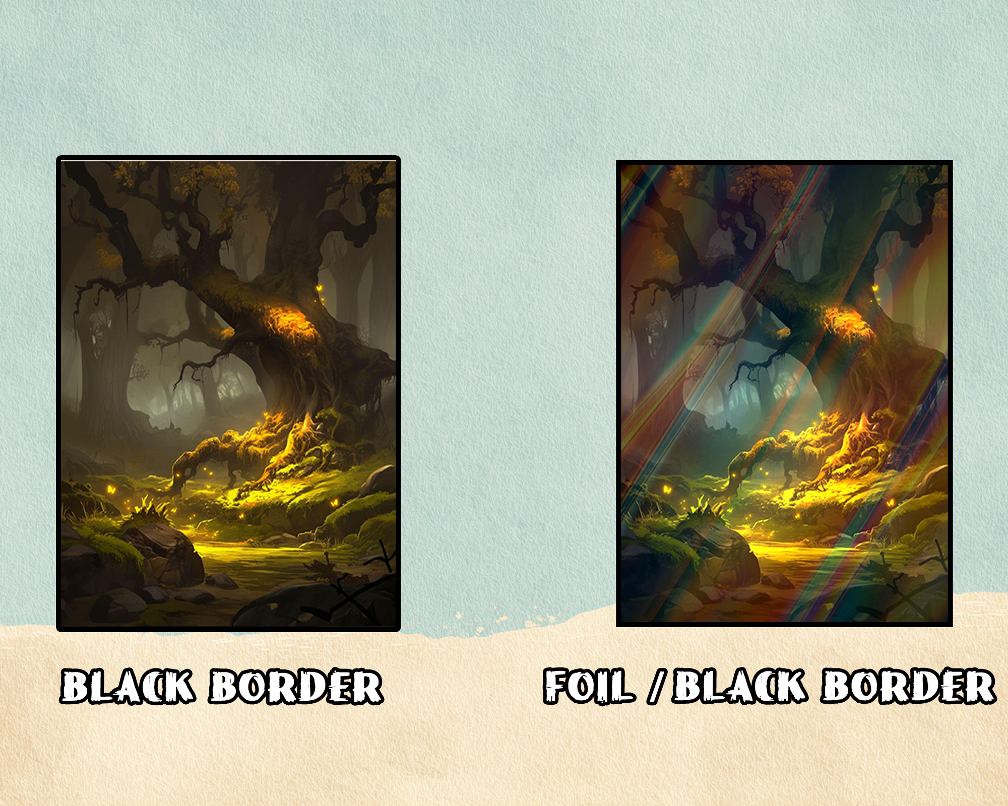 【sale items】Enchanted Forest Glow Card Sleeves