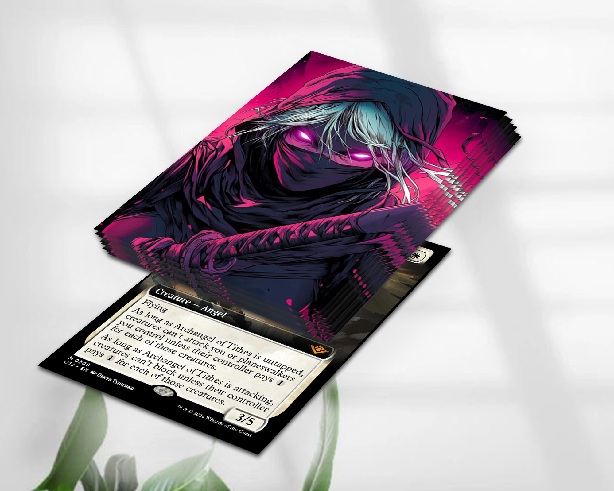 Mysterious Female Ninja  Card Sleeves