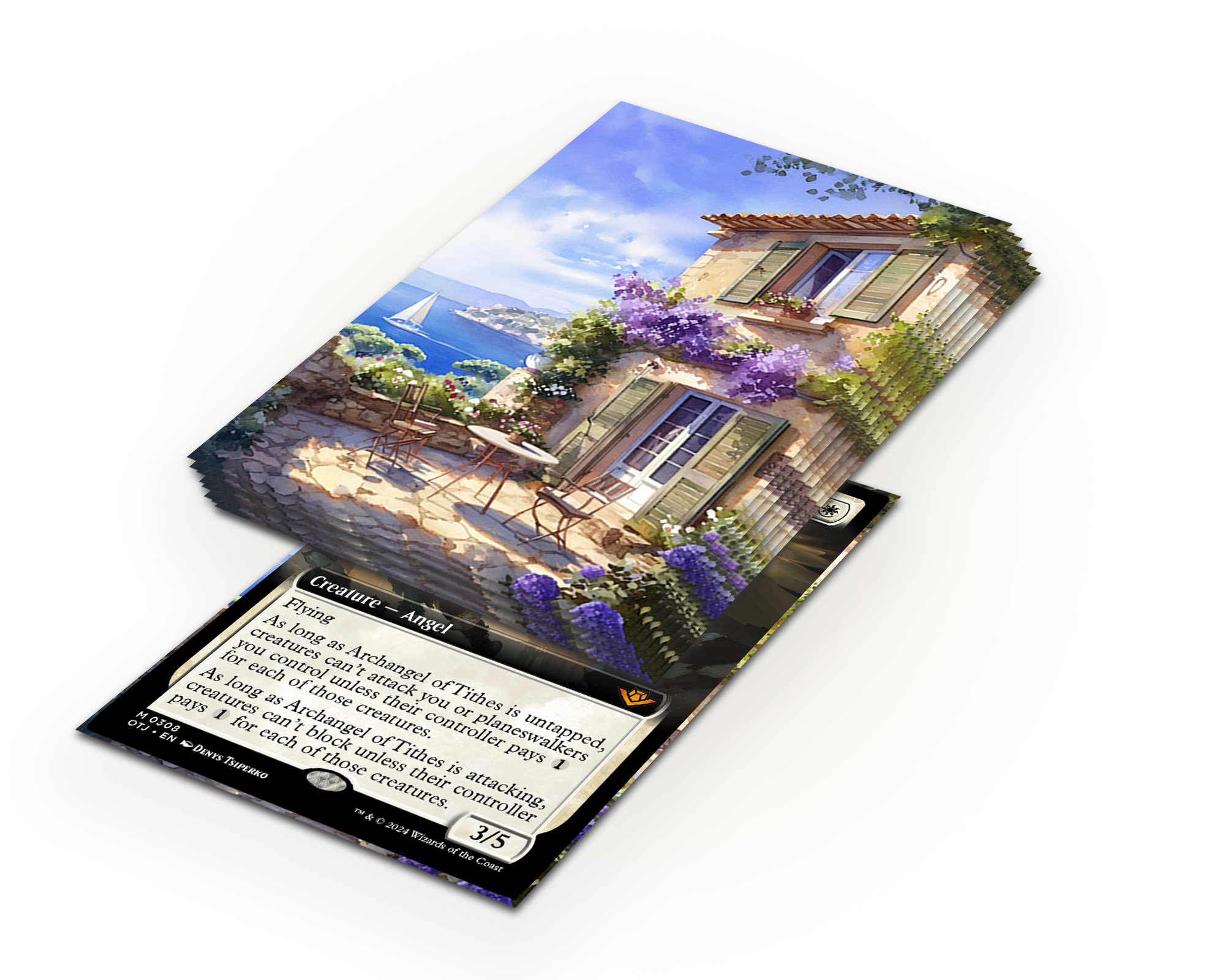 Beautiful Seaside Scenery Card Sleeves