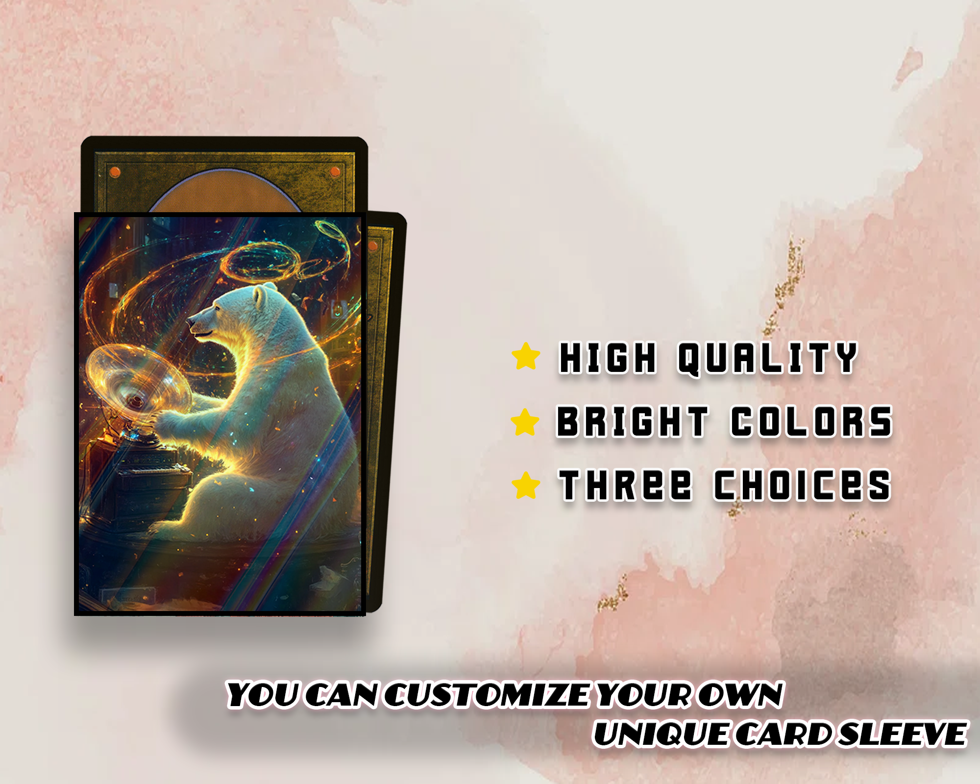 Fantasy Polar Bear Art Card Sleeves Fantasy Polar Bear Art Card Sleeves