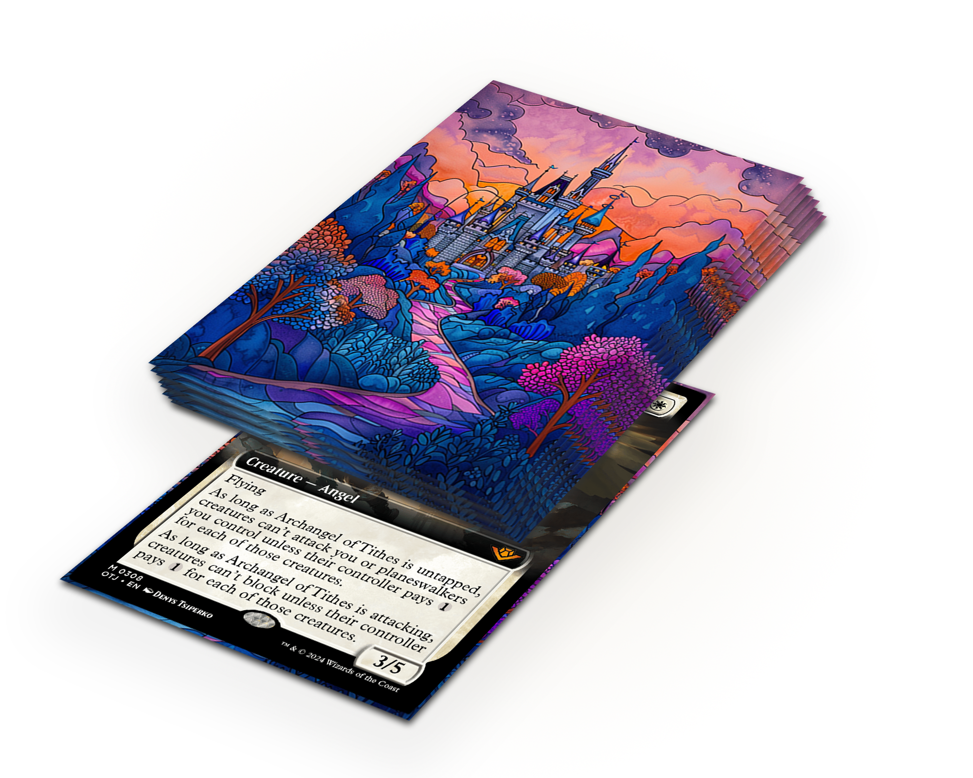 Colorful Dream Castle Top Quality Card Sleeves