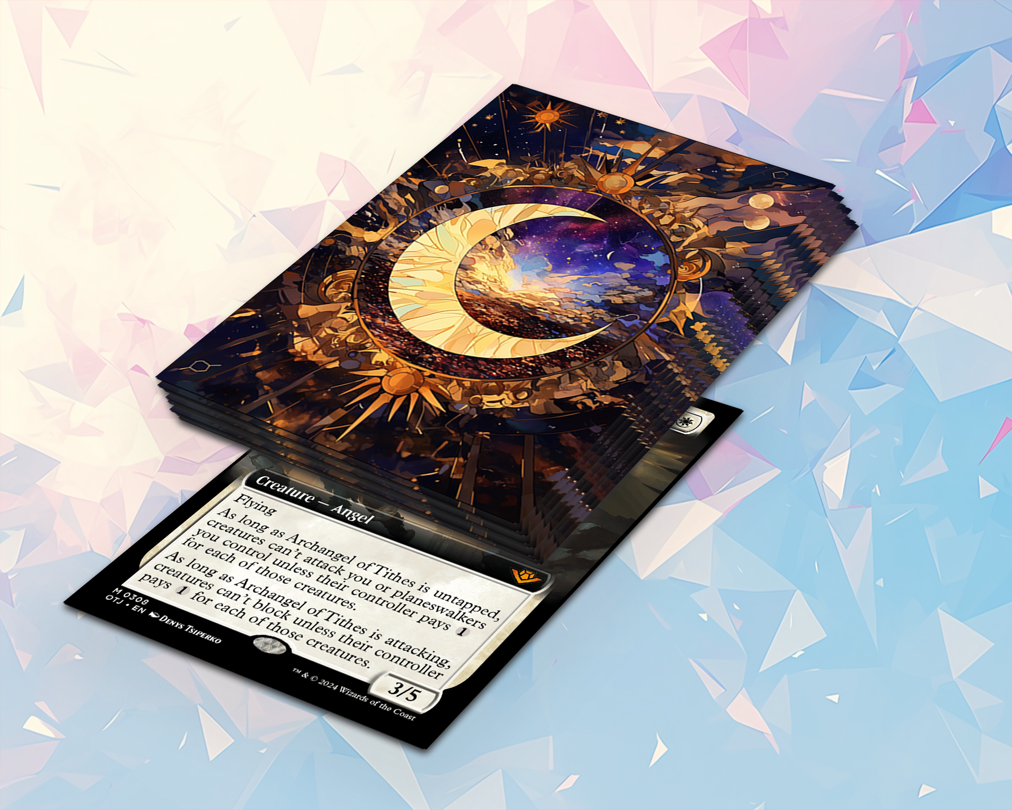 Mystic Moon & Stars Card Sleeves