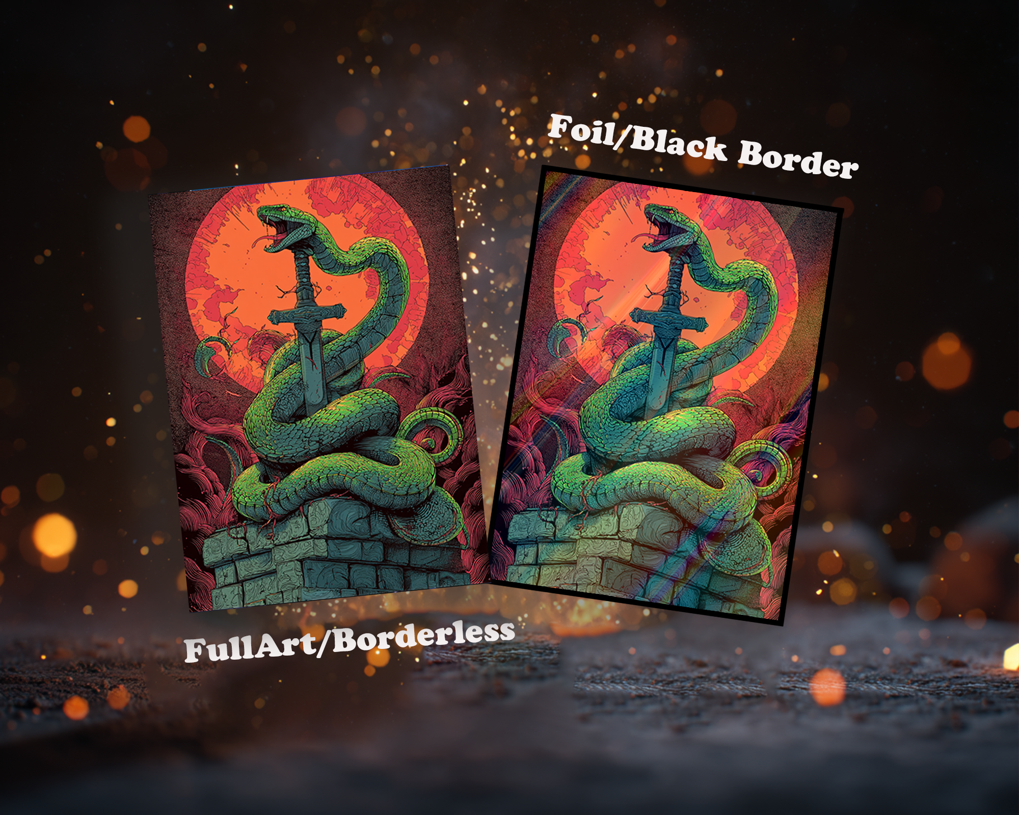 Serpent - Swathed Sword Card Sleeves