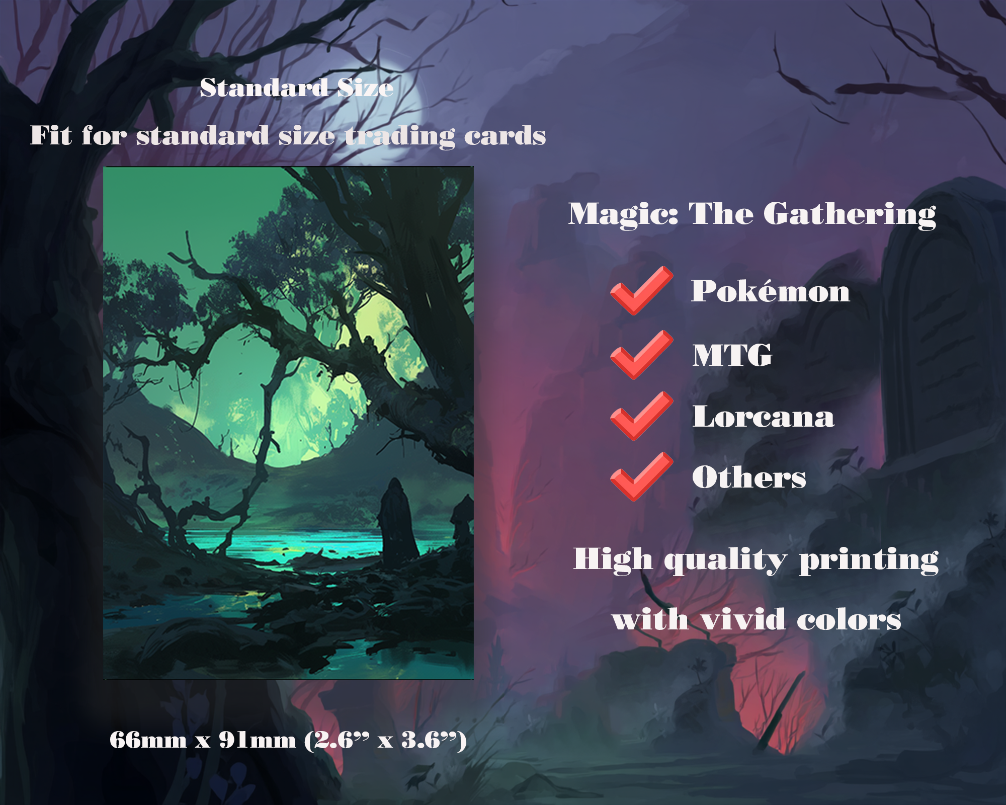 Boggy Mystique Landscape Card Sleeves