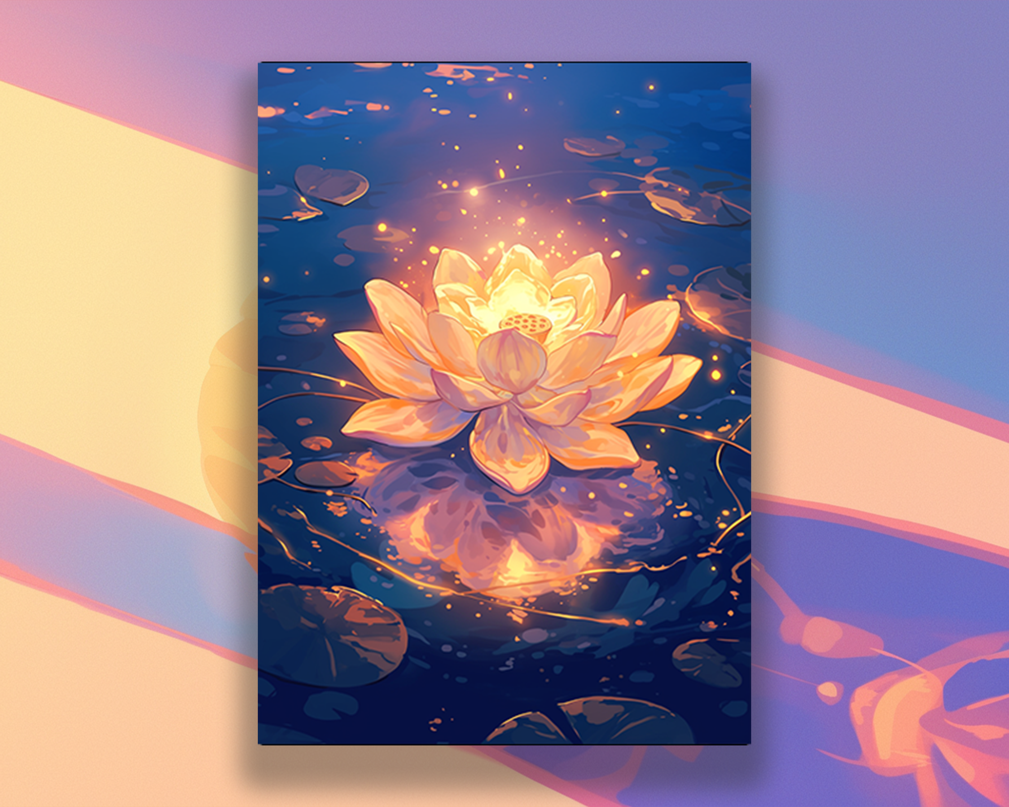 Gilded Lotus Card Sleeves