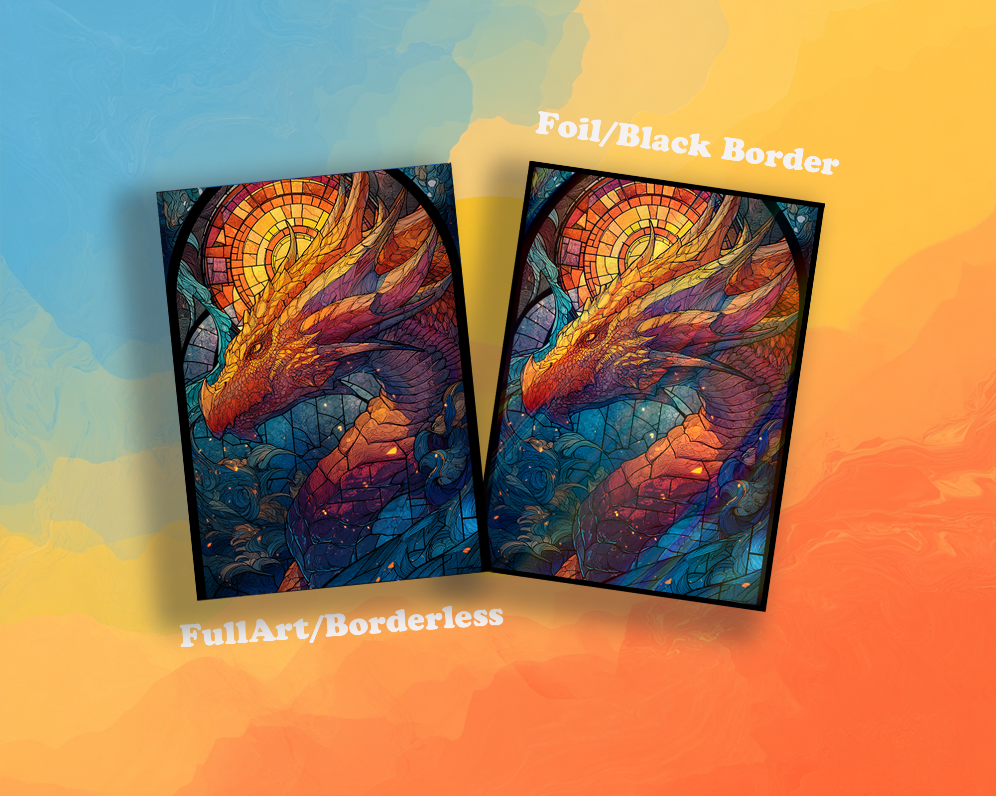 glass  Dragon Card Sleeves