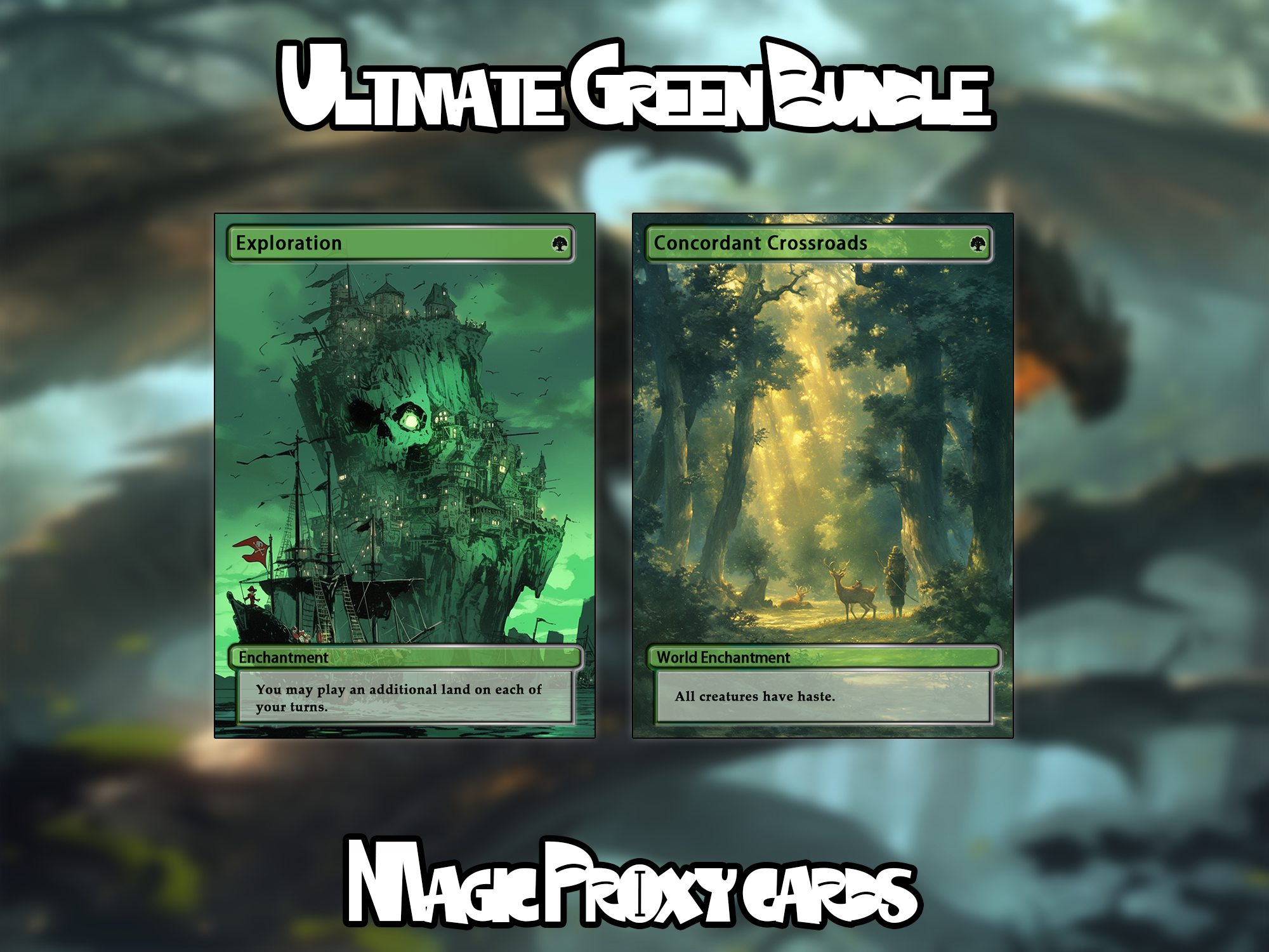 Set of 10 cards! - Full-art Custom Magic proxies - Great cards for all your decks!