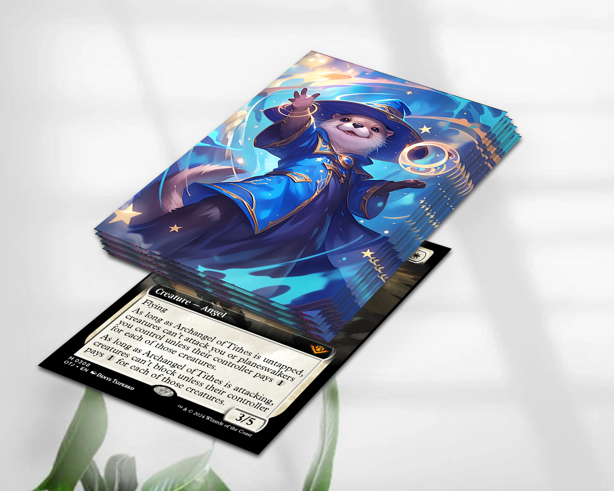 Otter Wizard Card Sleeves