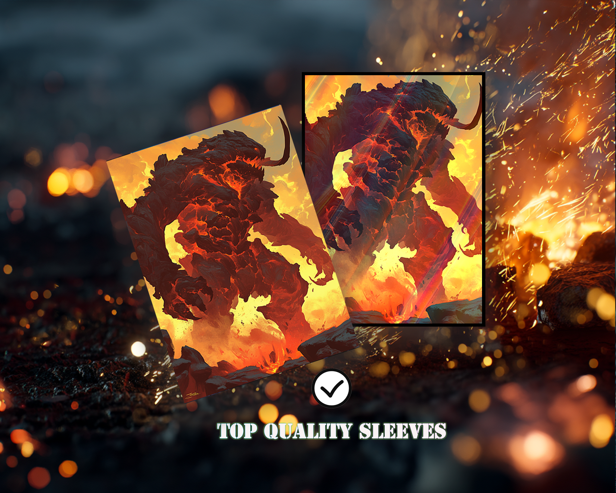The Burning Colossus Card Sleeves