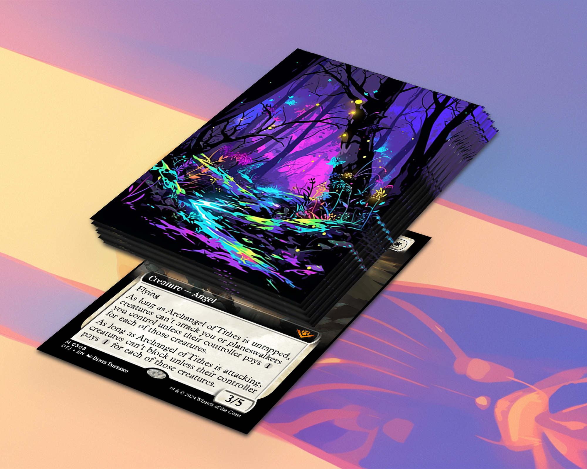 Neon Forest  card Sleeves